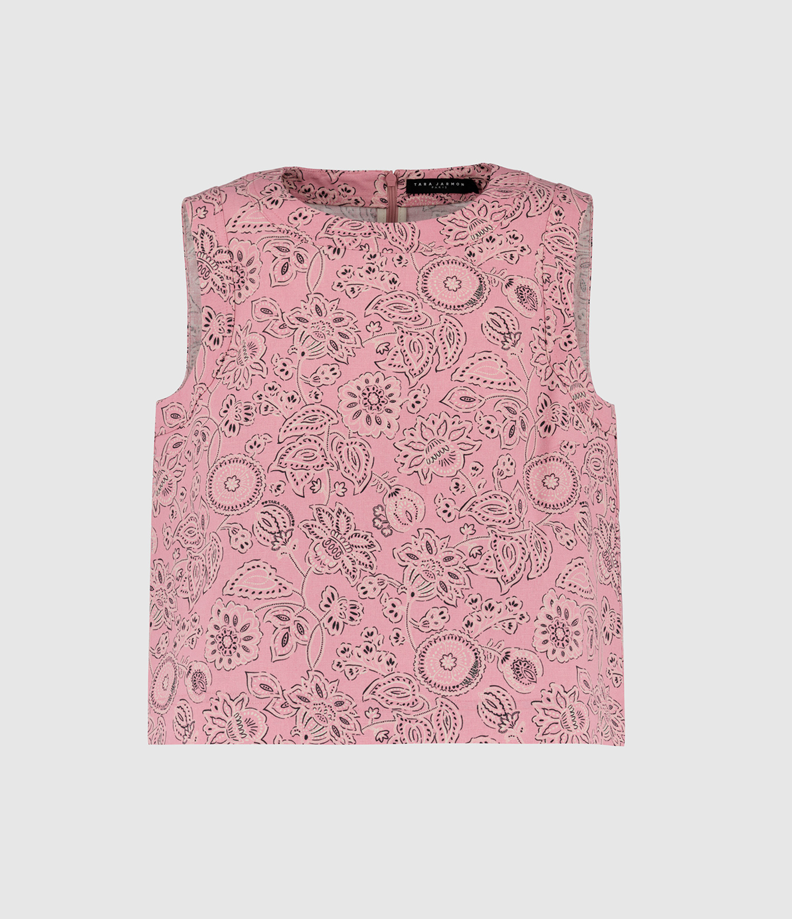 Top Tepee Imprimé Bandana Rose