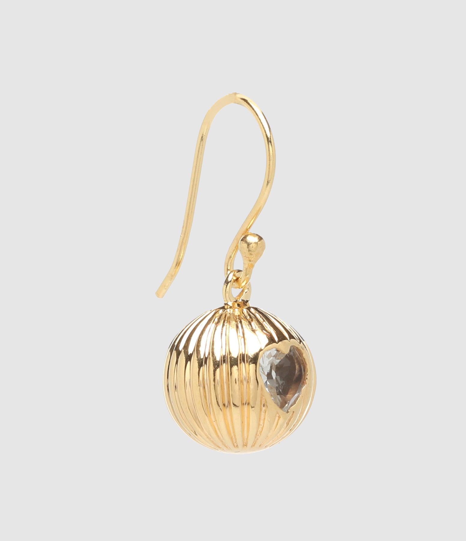 Boucle d'oreille Prema Améthyste Verte (vendue à l'unité)