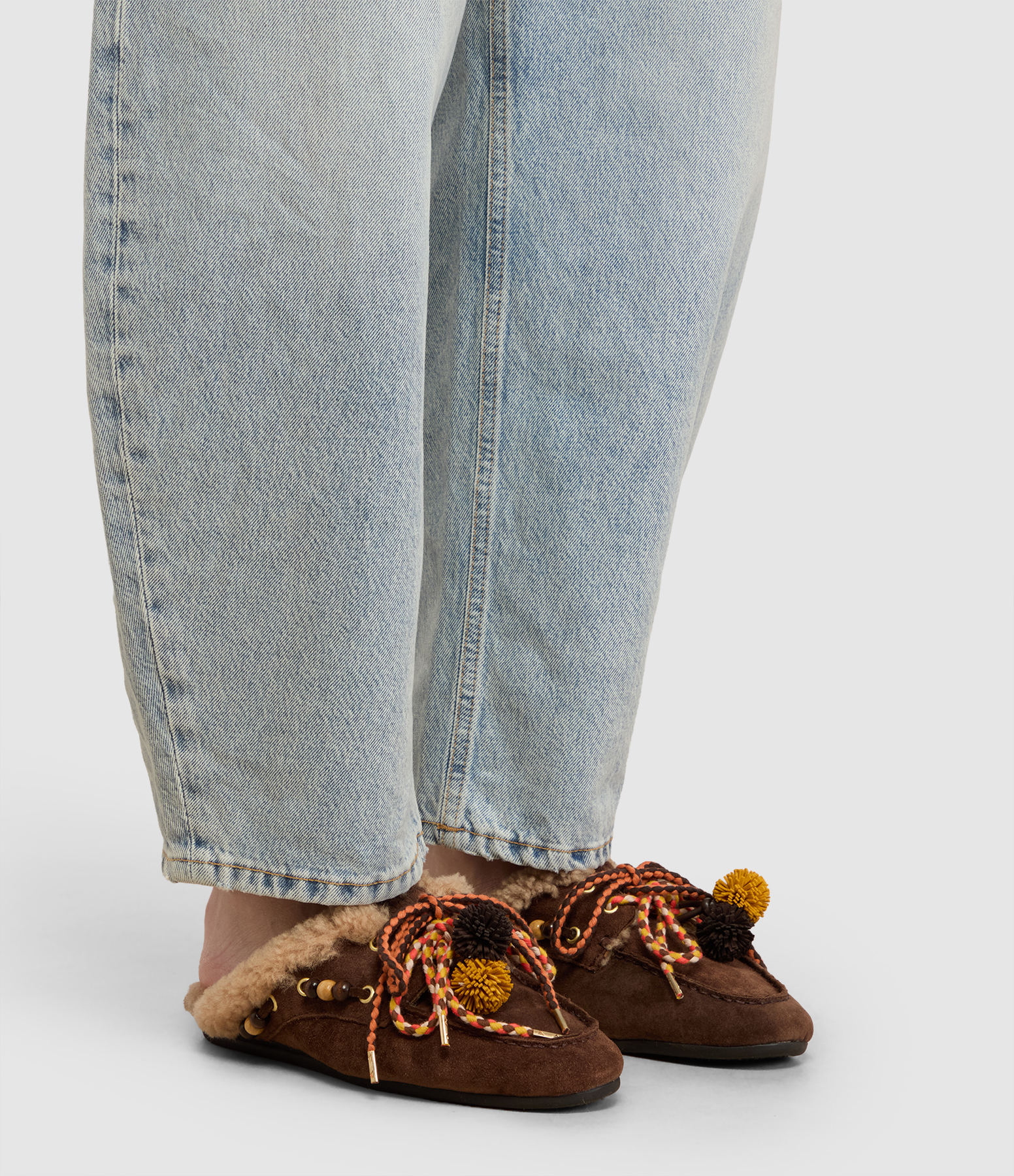 Mules Mocassins Blanches Accessoire Mustang Al Sand
