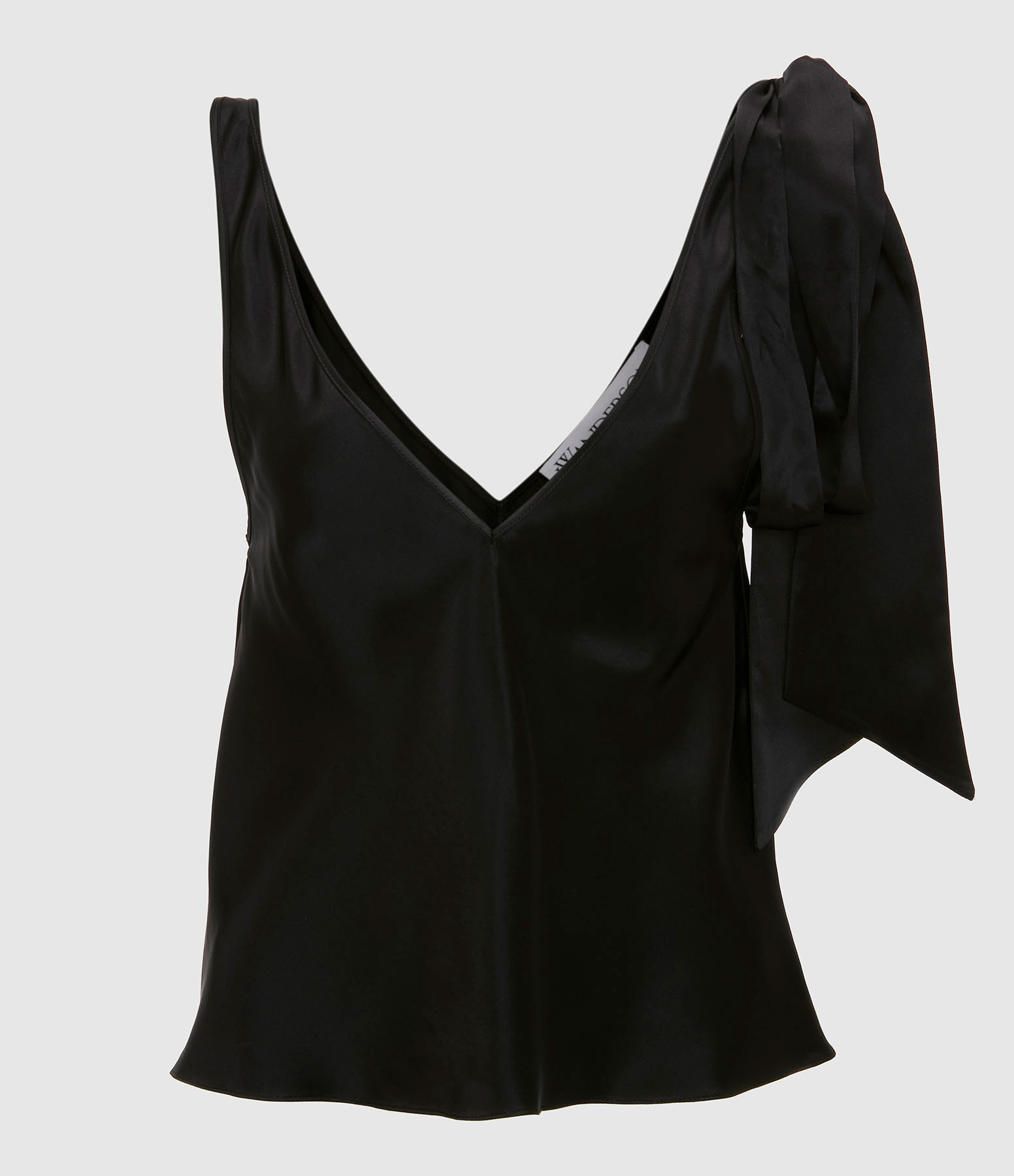 Top Shoulder Tie Soie Black