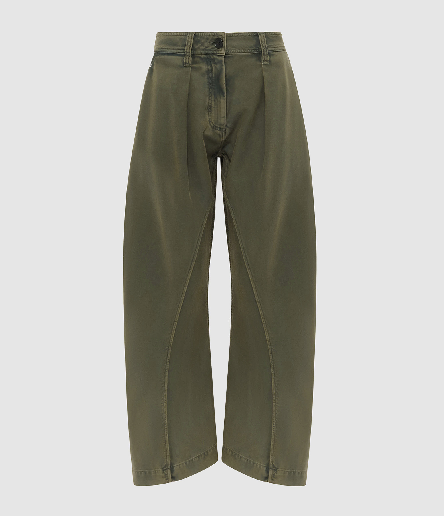 Pantalon Couture Torsadé Vert