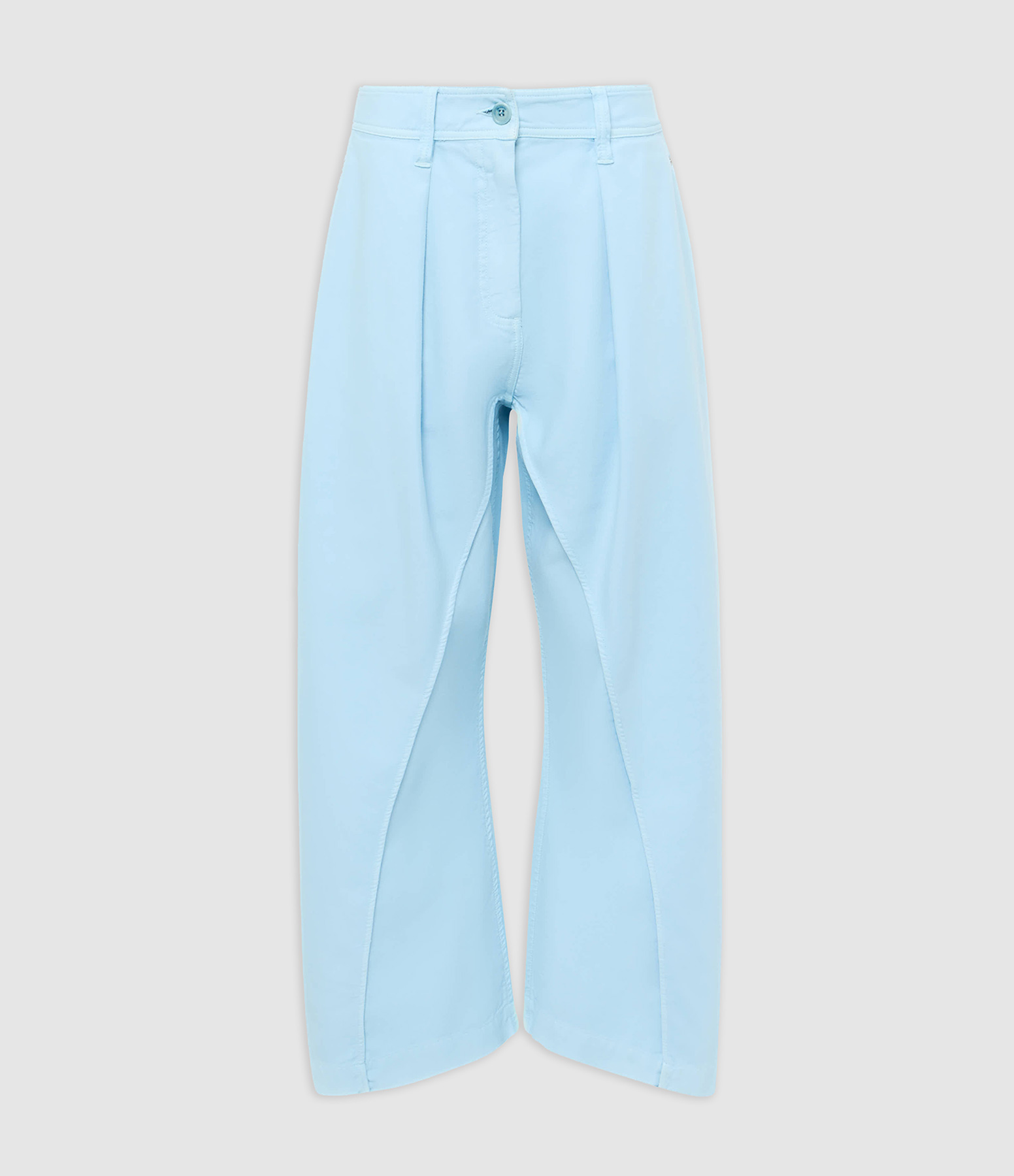 Pantalon Couture Torsadé Bleu