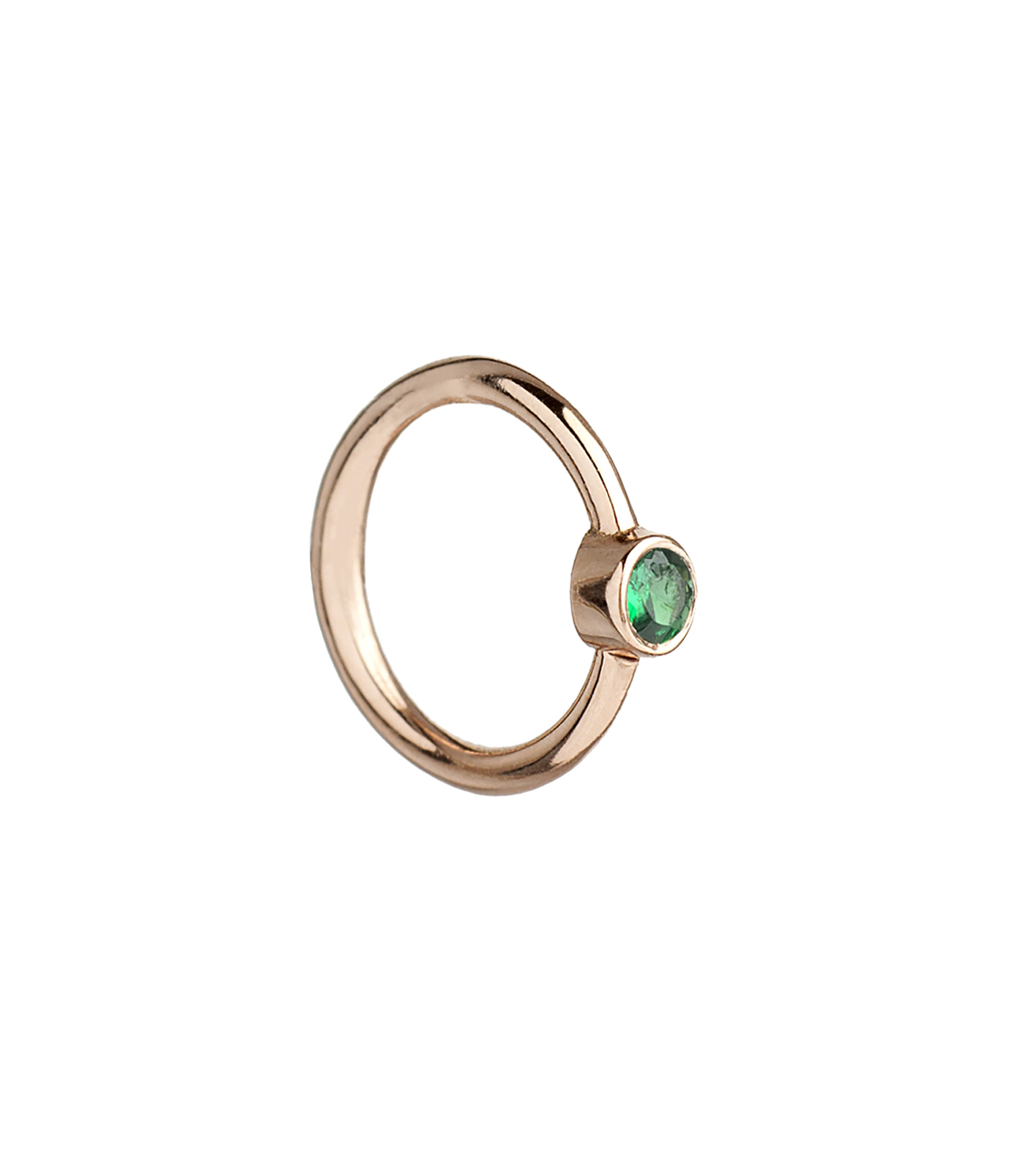 Mini Créole Medium Or Tsavorite (vendue à l'unité)