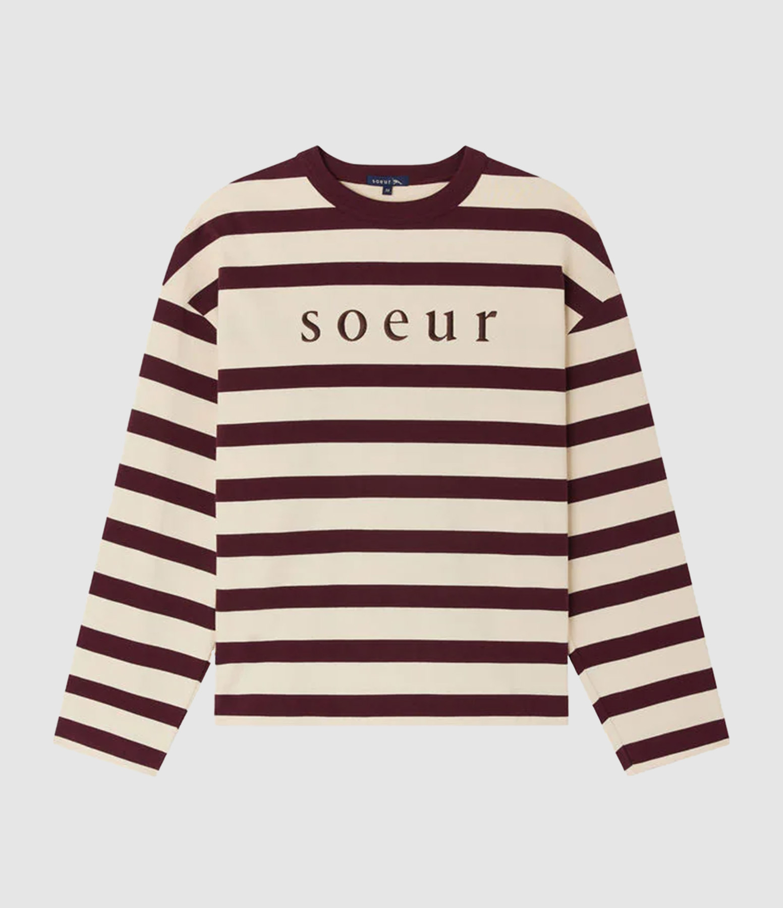 Tee-shirt Archie Écru Prune