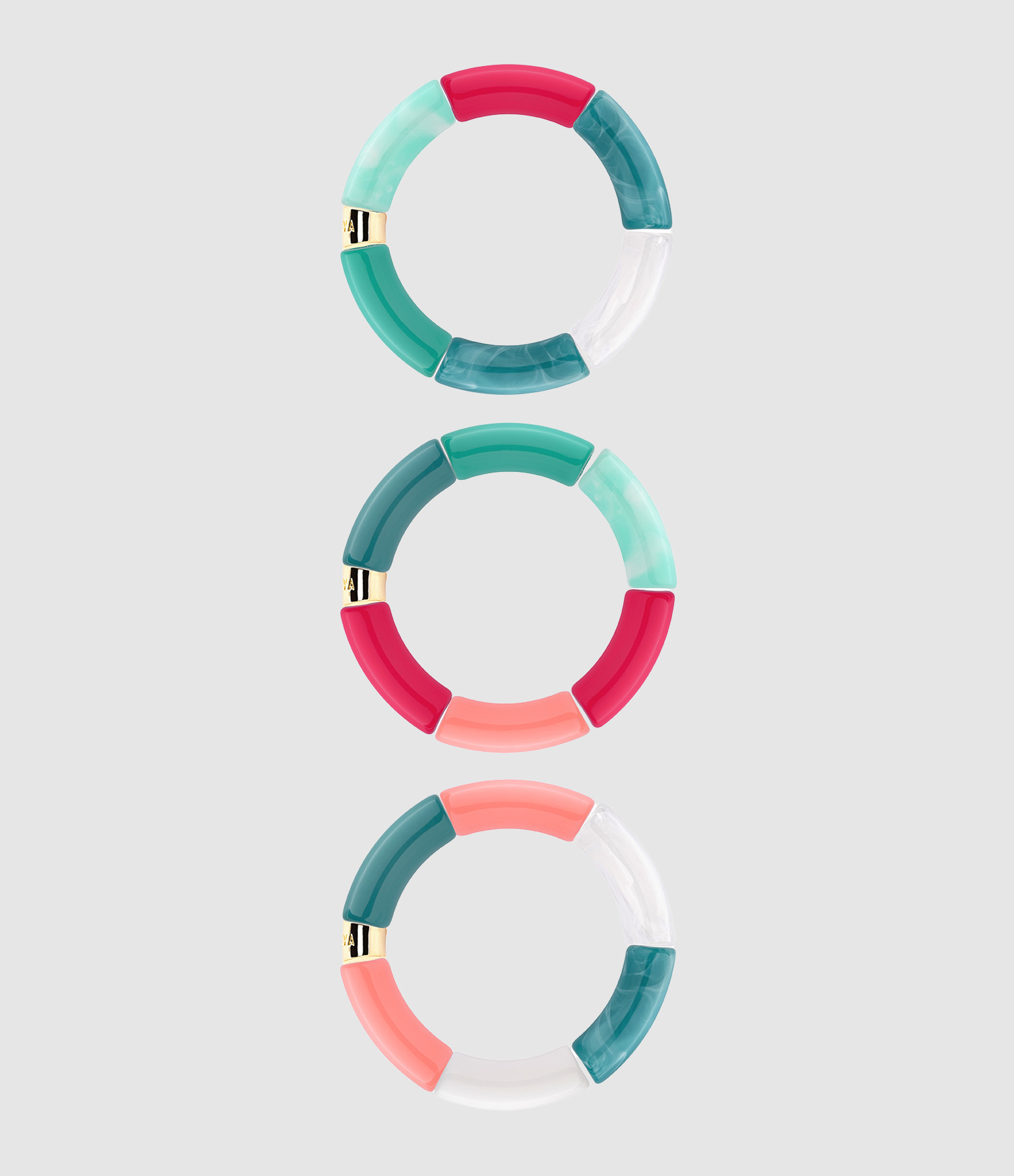 Bracelets Trio Turquesa Bleu