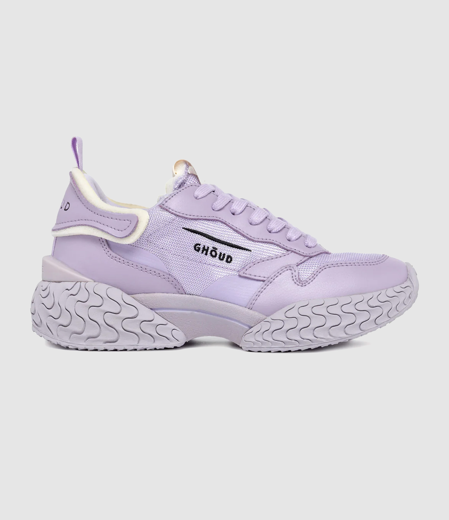 Baskets Tyre Low Wom Mesh Leather Violet