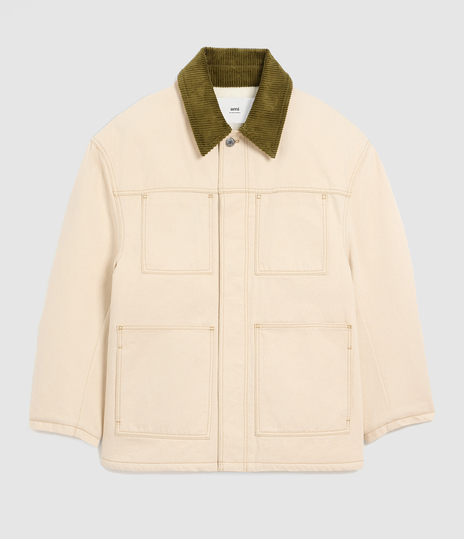 Veste Worker Rembourrée Ecru