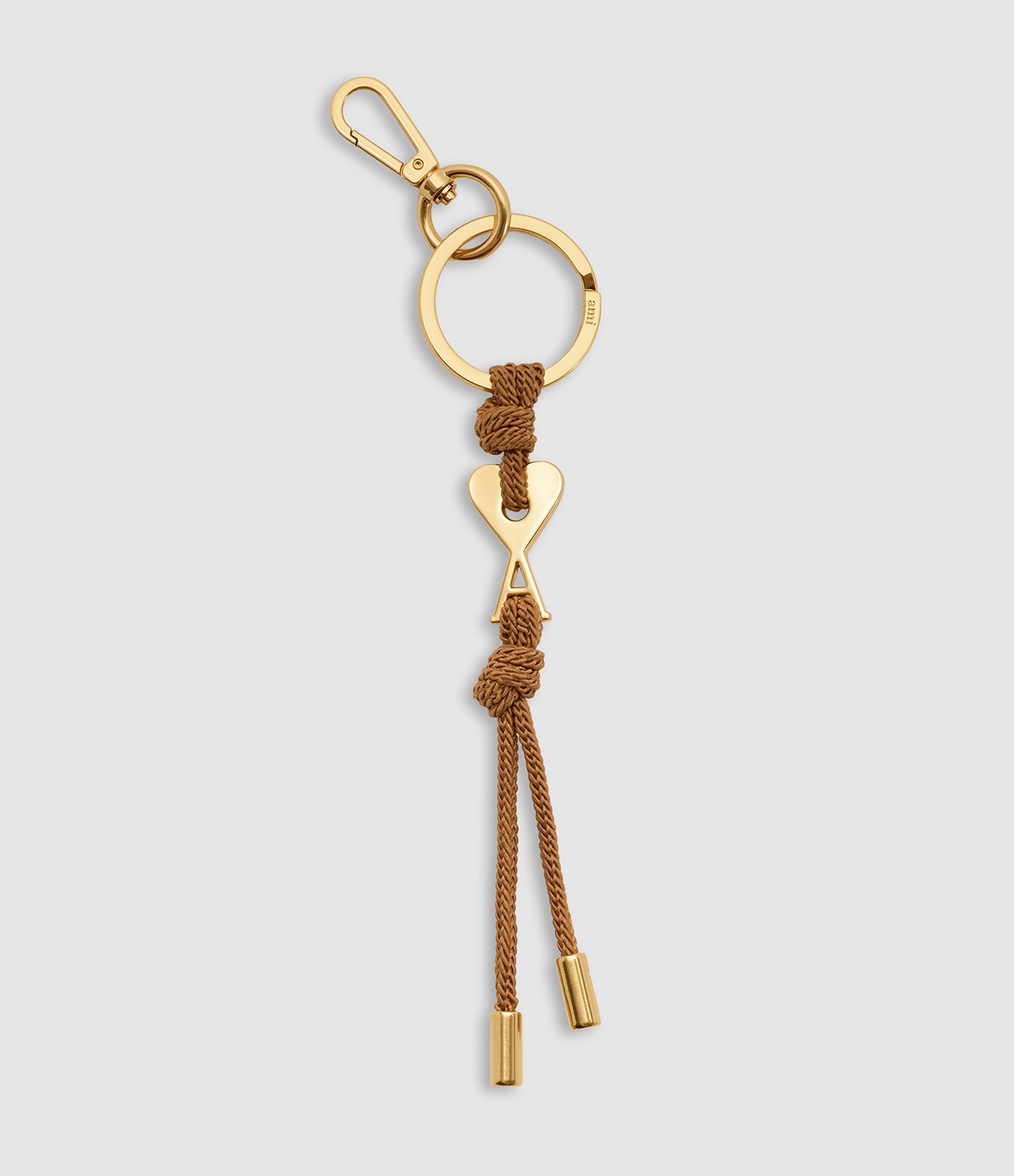 Porte Cles Ami De Coeur Charm Caramel Or Vibre