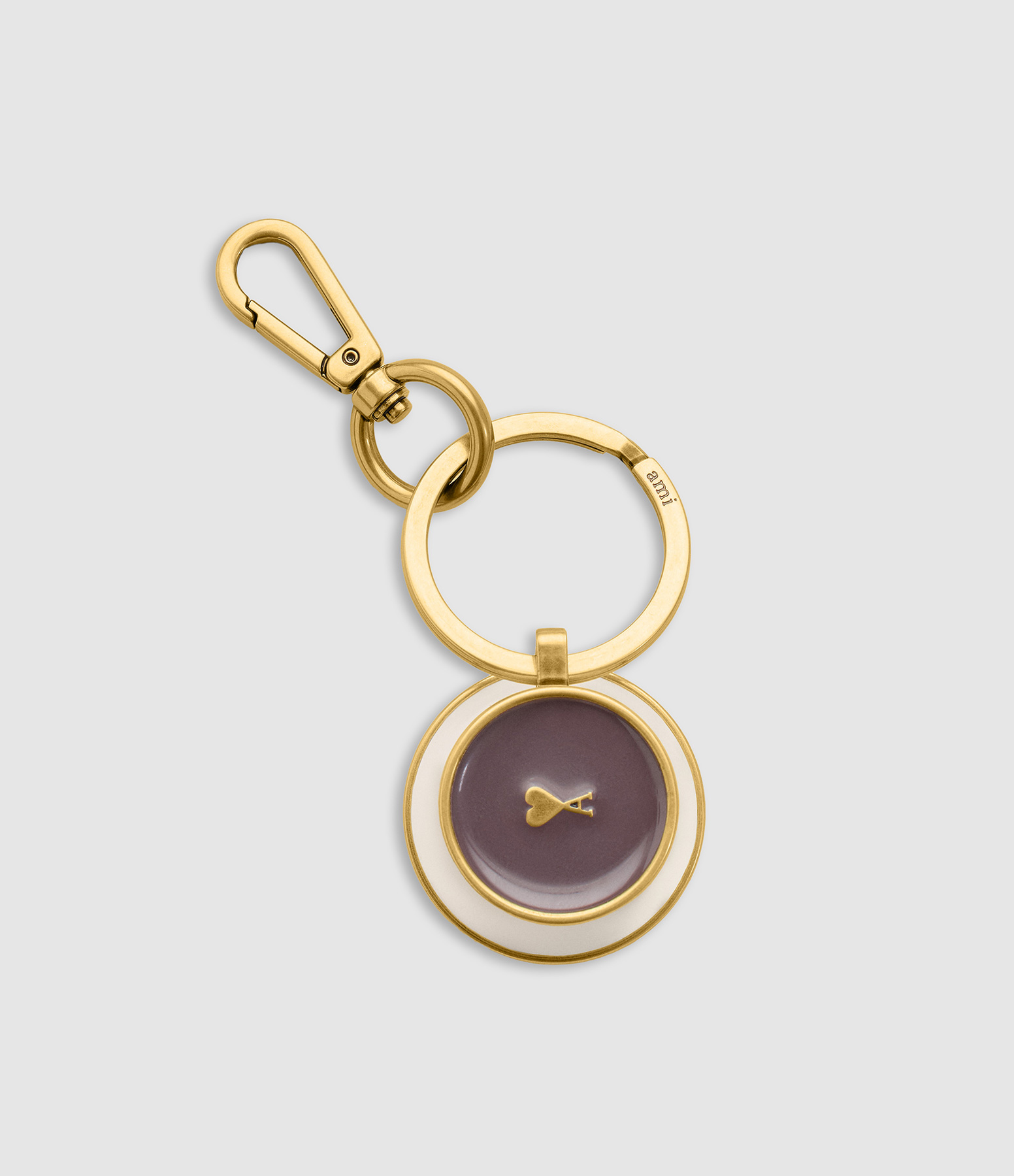 Porte Cles Ami De Coeur Coffee Cup Ecru Marron