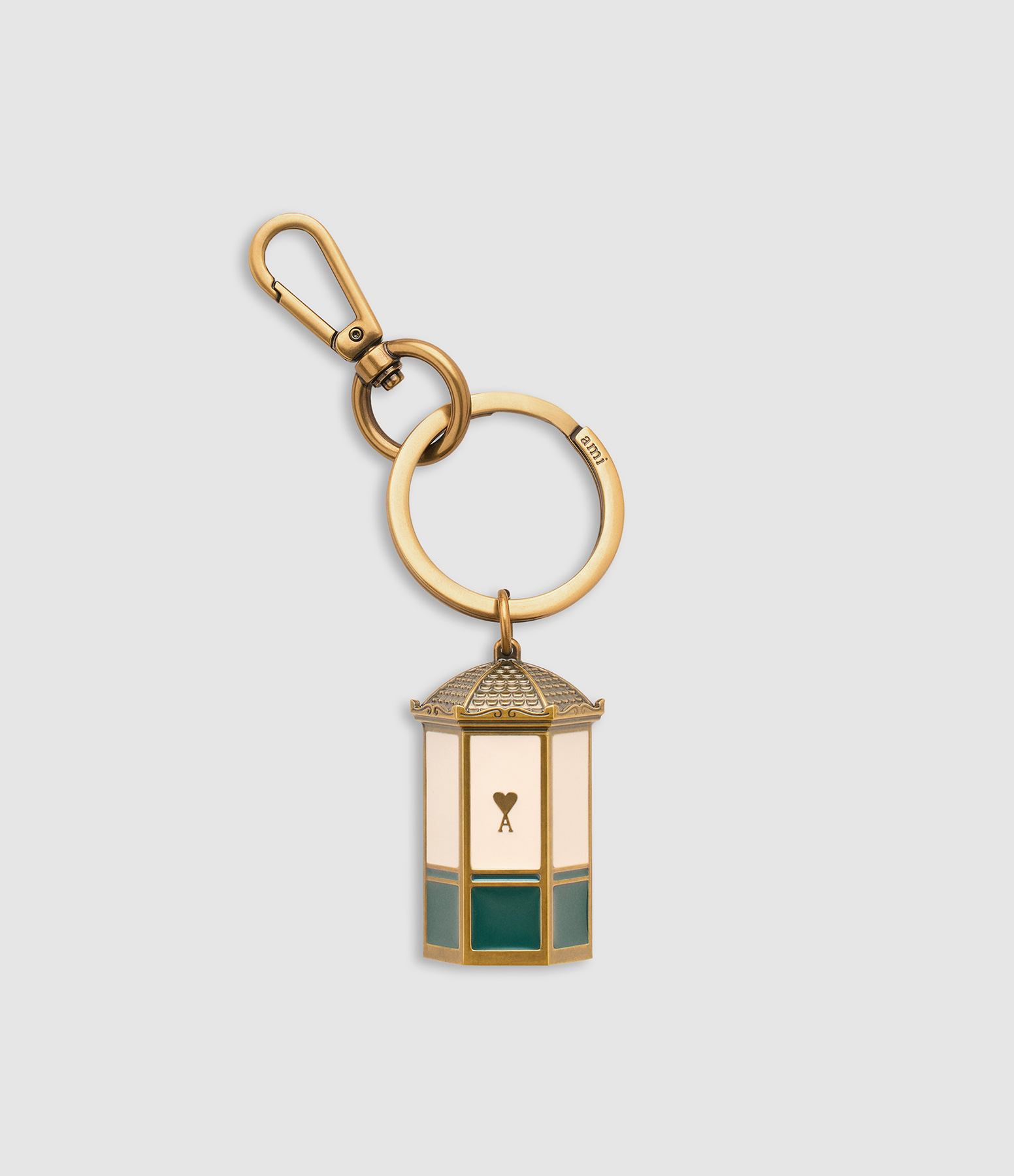 Porte Cles Ami De Coeur Kiosk Off White Green