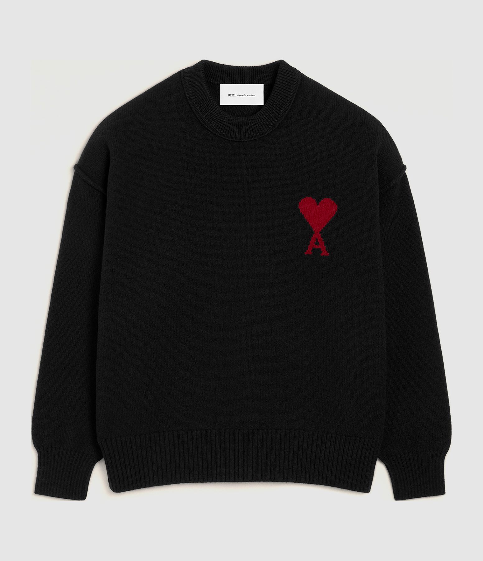Pull Ami De Coeur Noir Rouge