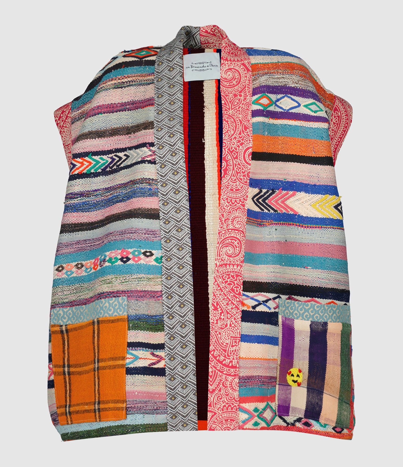 Kimono Berbère Artisanal Multicolore