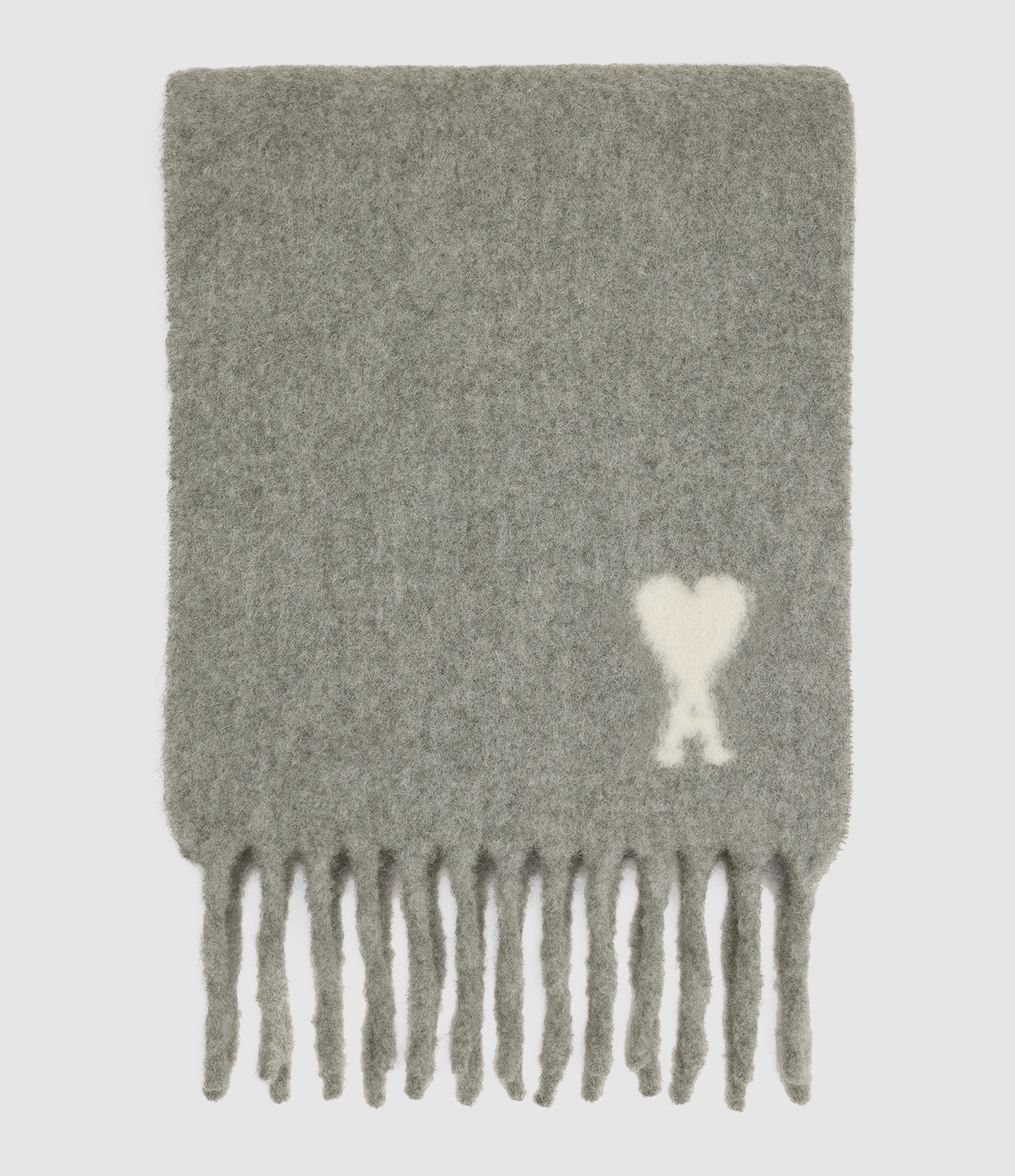 Écharpe Ami de Cœur Écru Gris