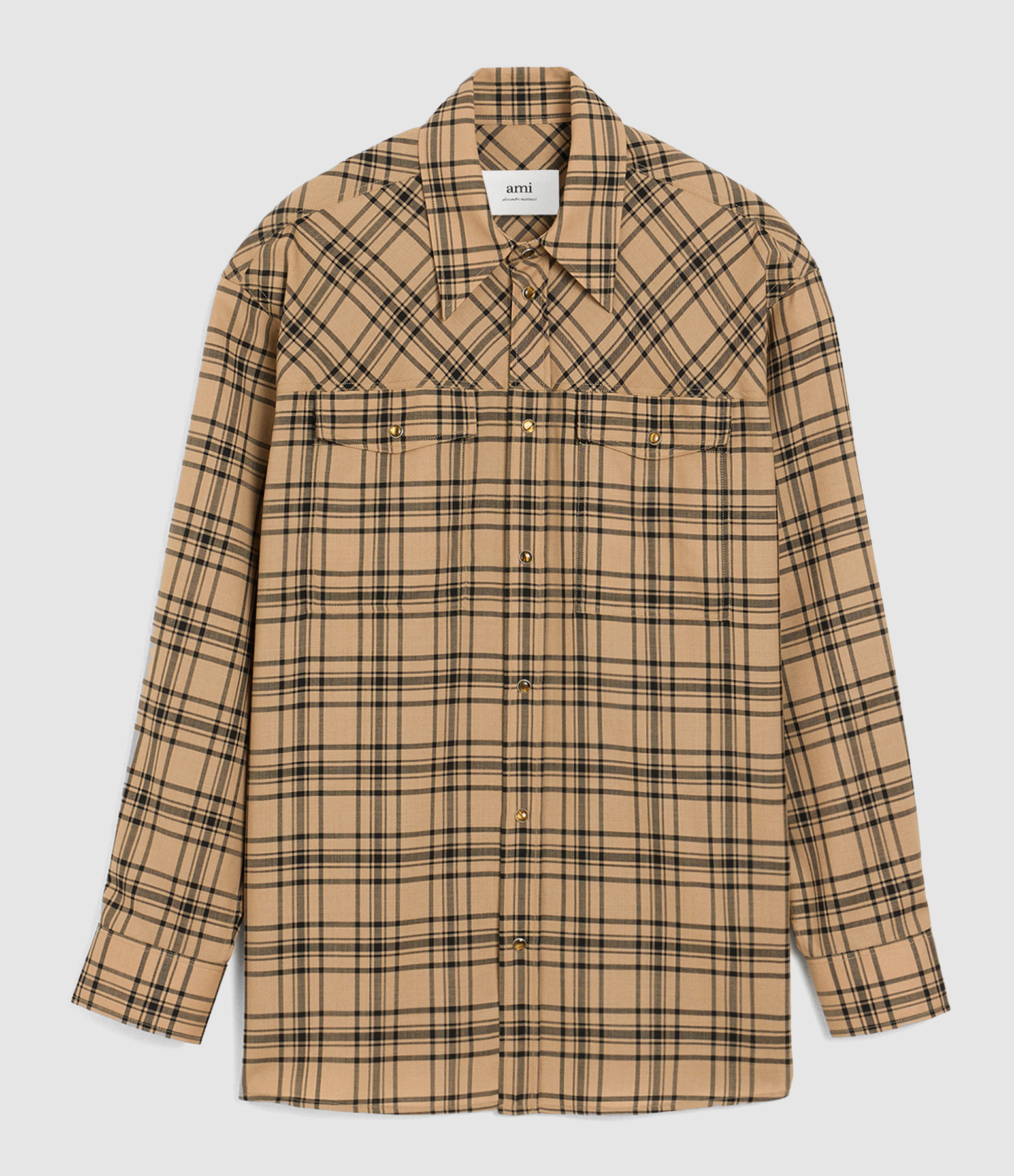 Chemise De Bucheron Camel Noir