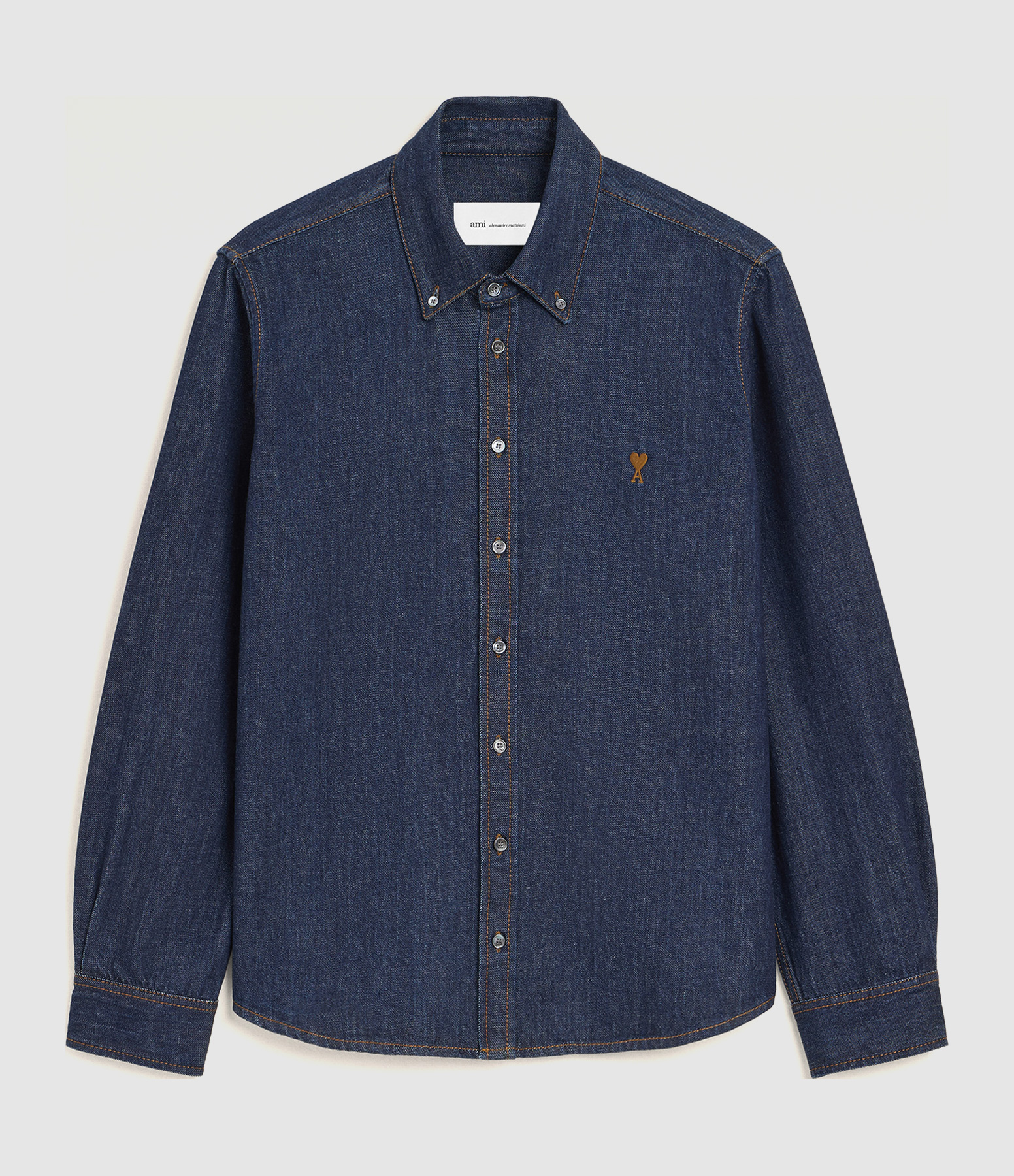 Chemise Contrasted Ami De Coeur Indigo