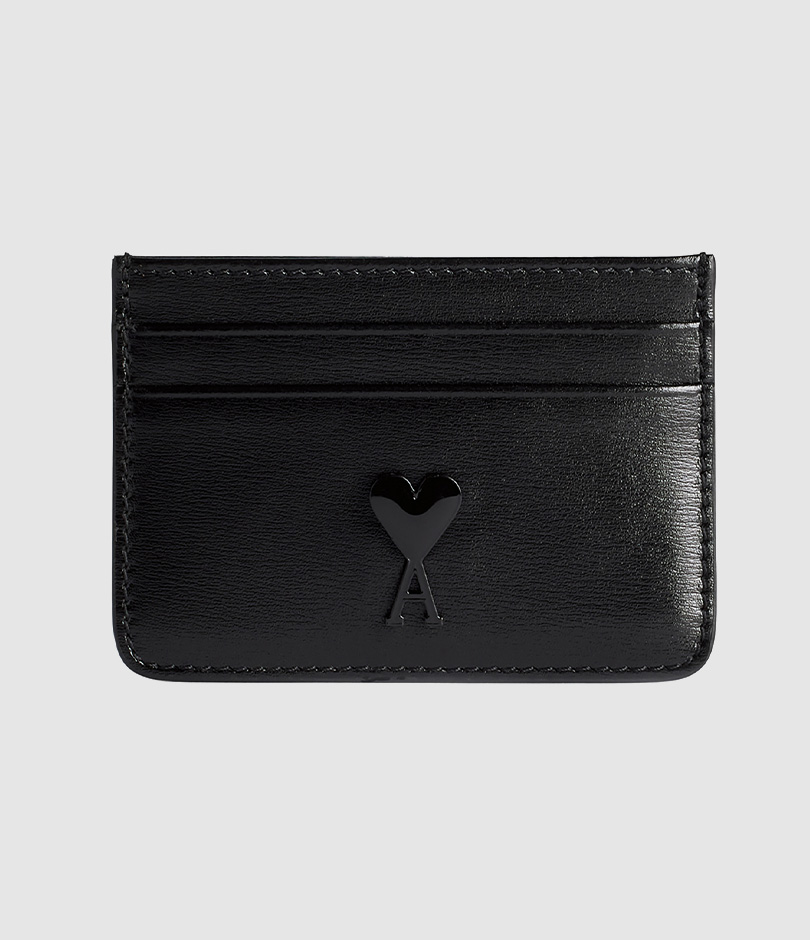 Porte-cartes Ami de Cœur Cuir Noir