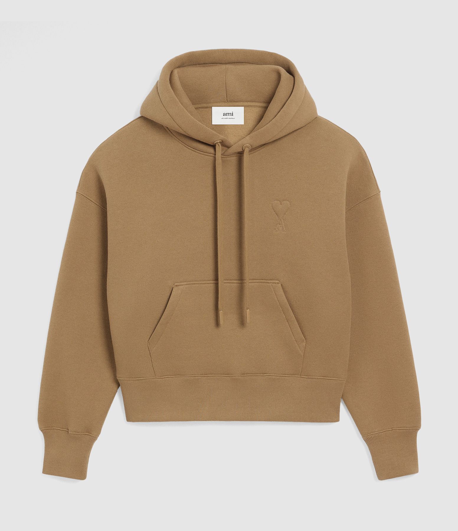 Hoodie Grand Ami De Coeur Embosse Camel