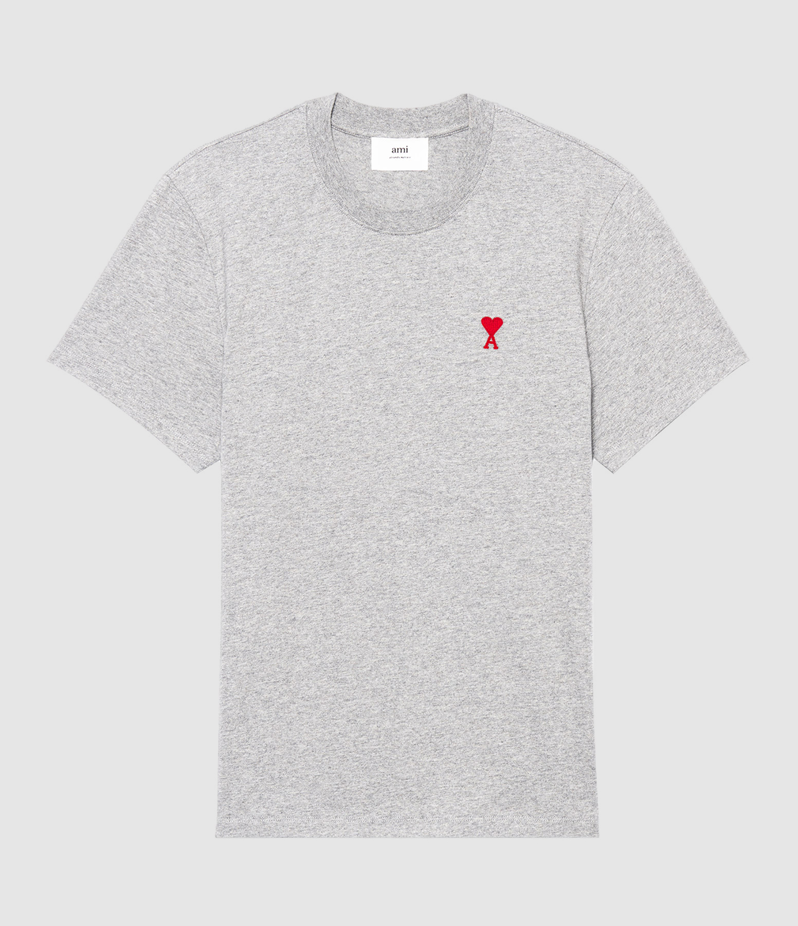 Tee-shirt Unisexe Ami de Cœur Coton Bio Gris Chiné