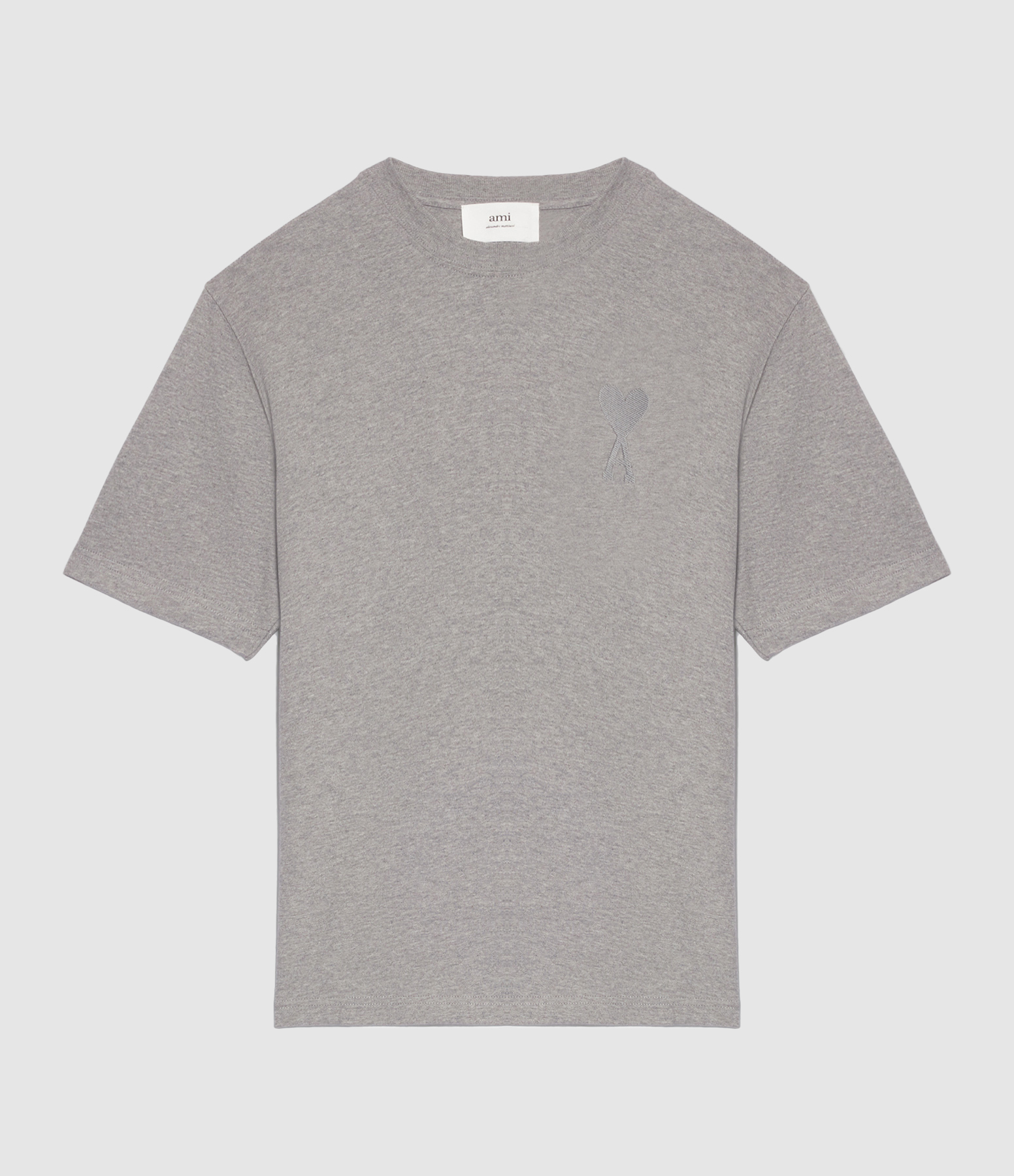 Tee-shirt Unisexe Ami de Cœur Coton Biologique Gris Chiné