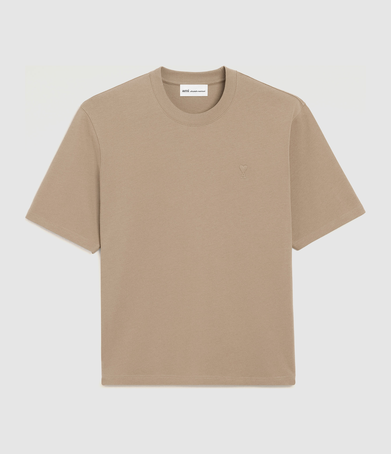T-Shirt Small Embossed Ami De Cœur Beige Taupe