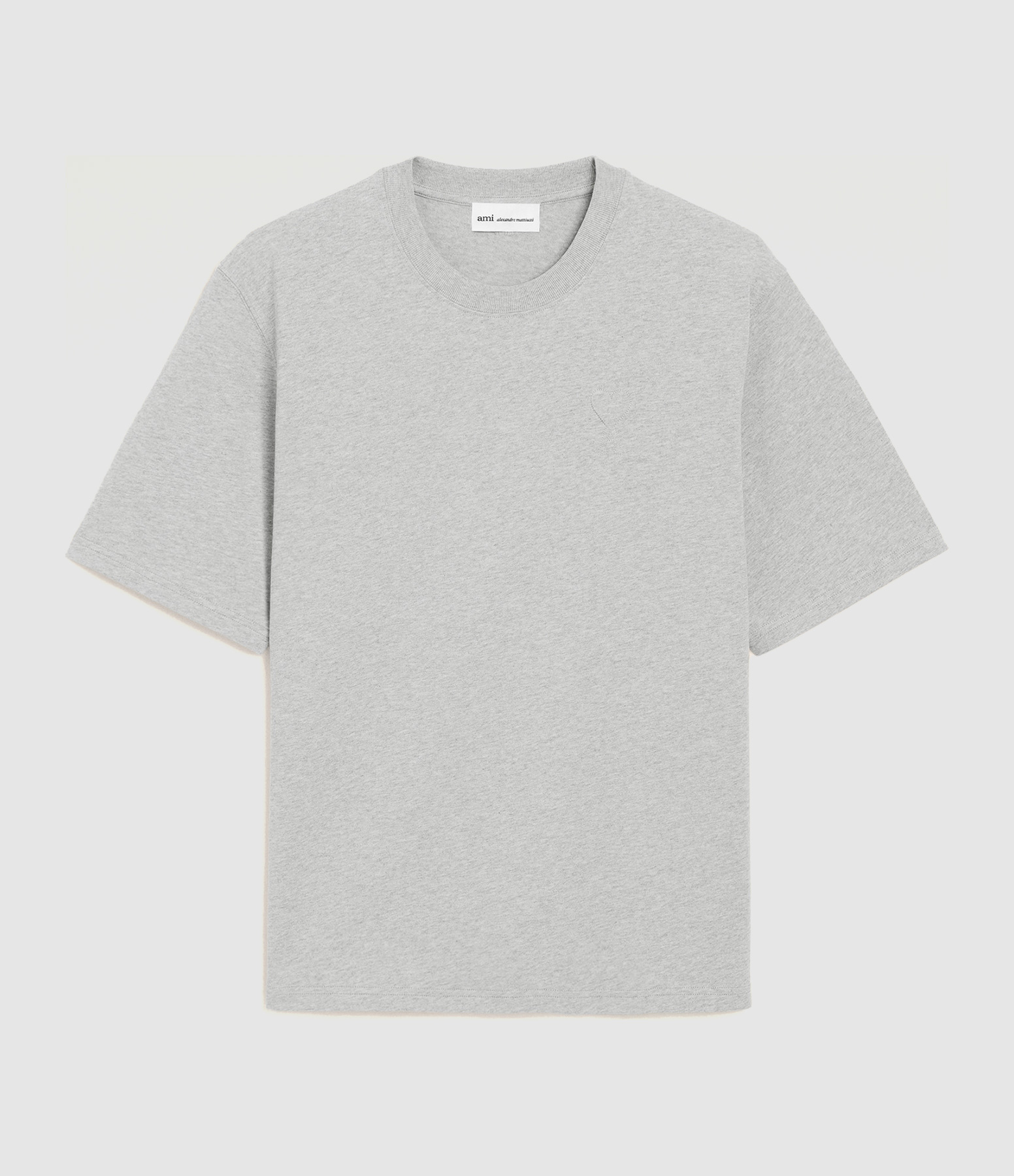 Tee-Shirt Big Ami de Cœur Embossed Gris Cendre Chine