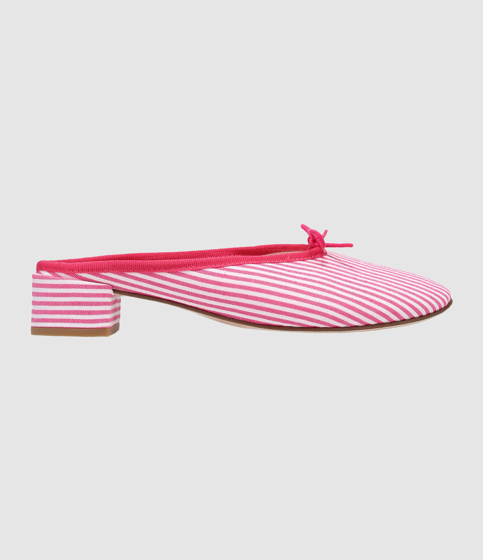Ballerines Mules Camille Rayures Rose