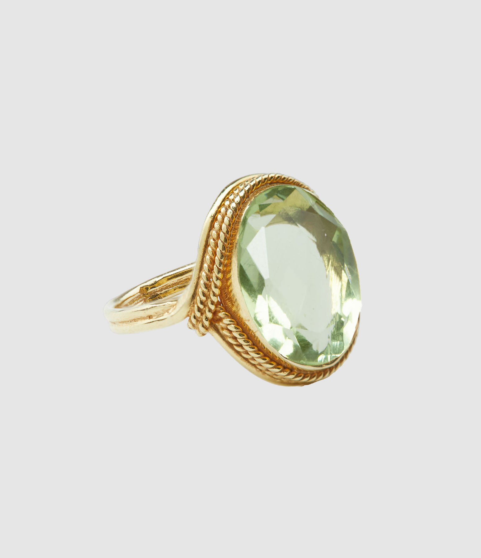 Bague Sphinx Big Quartz Vert