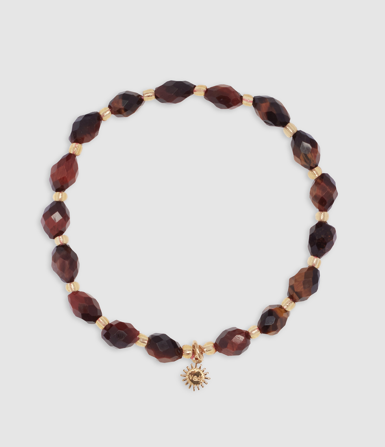 Bracelet Bello Œil de Tigre Rouge