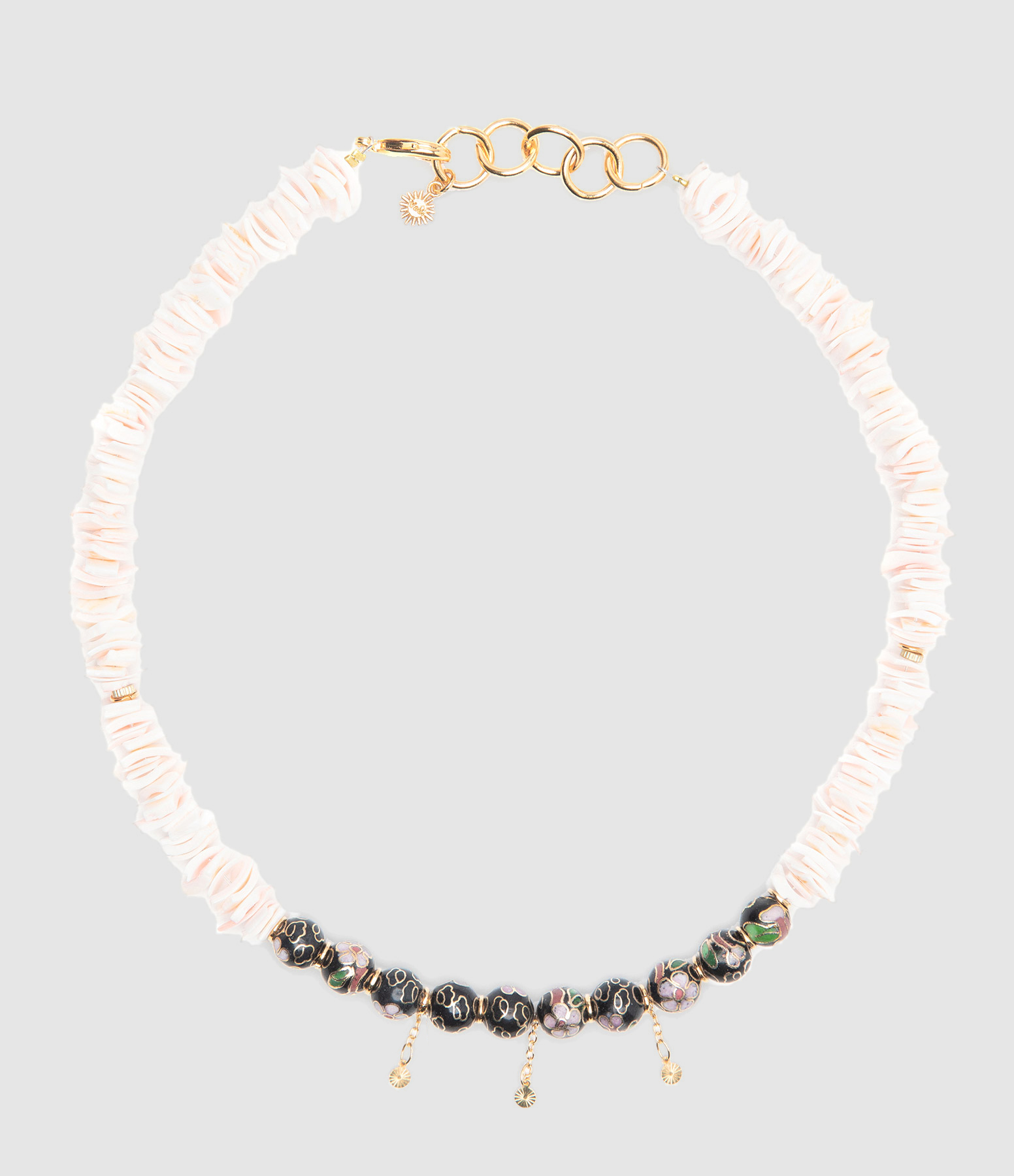 Collier Rose Noir