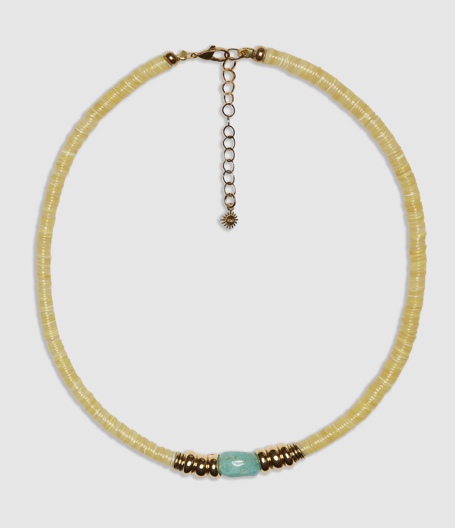 Collier Malaparte Amazonite Jaune