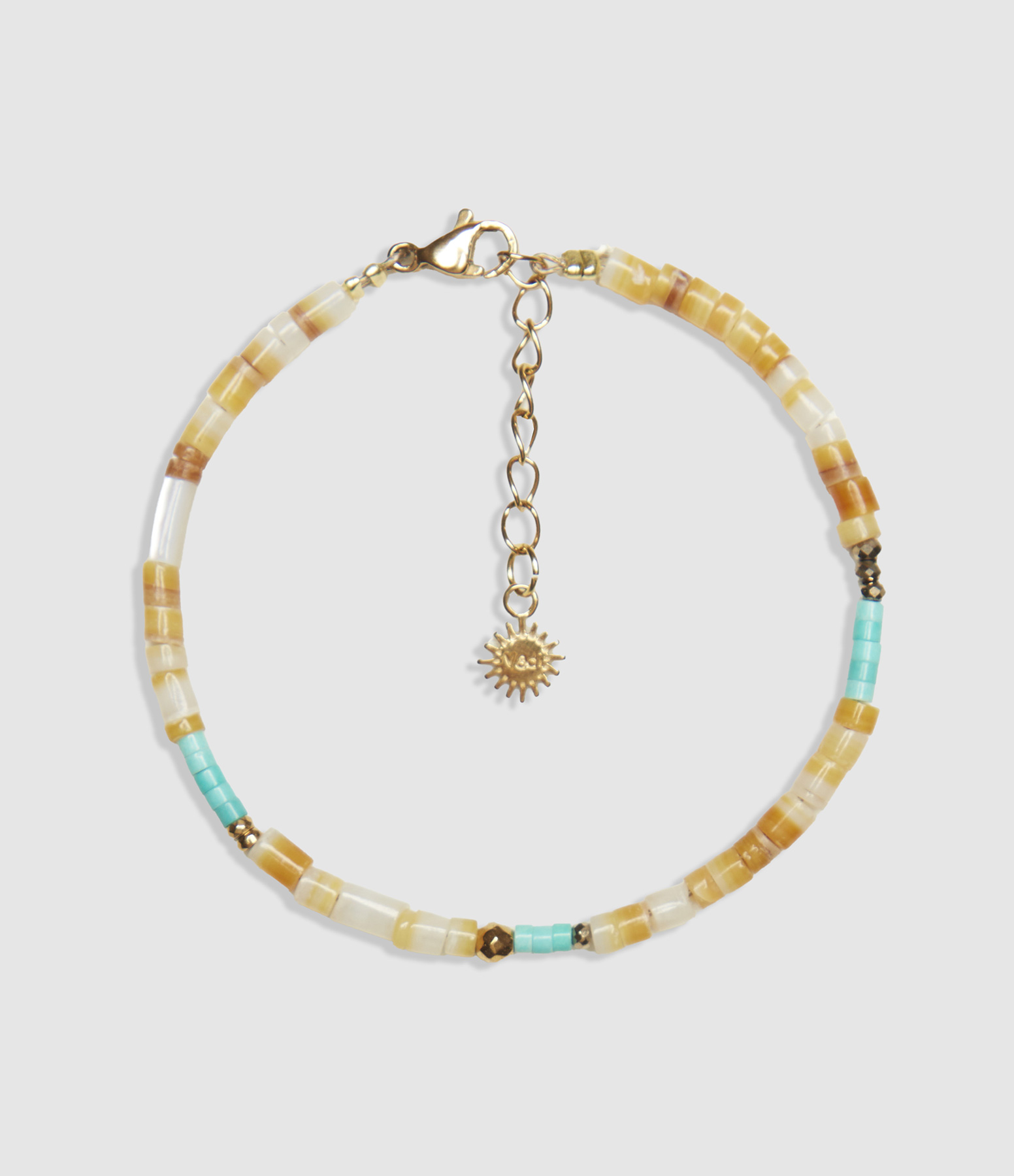 Bracelet Stromboli Naturel Turquoise