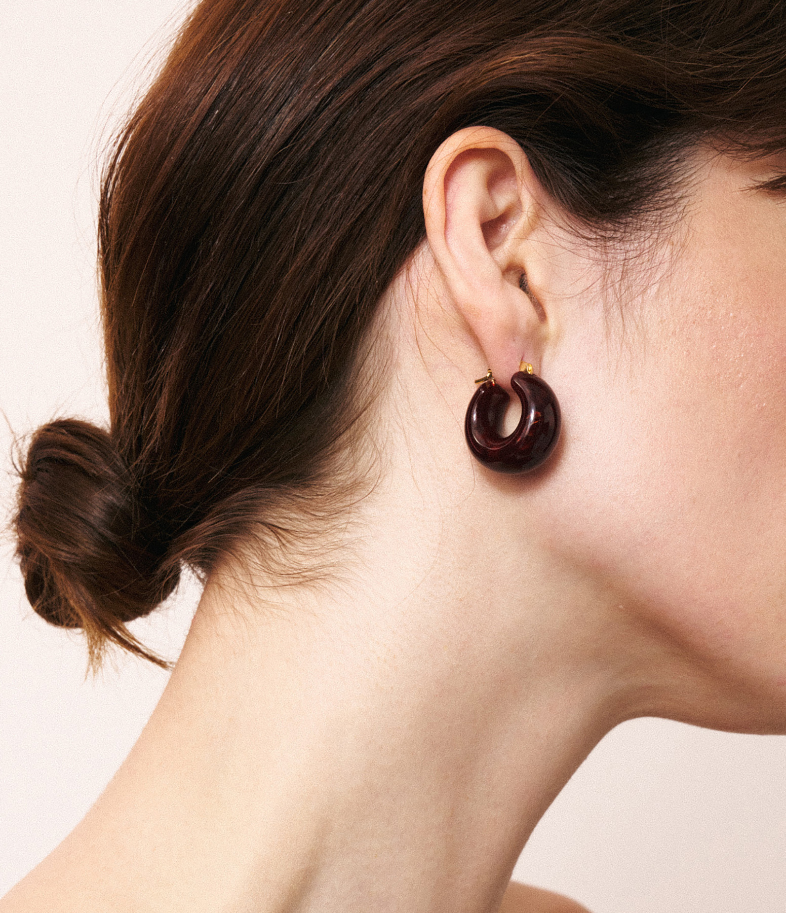 Boucles d'oreilles Circlet Bordeaux Marble