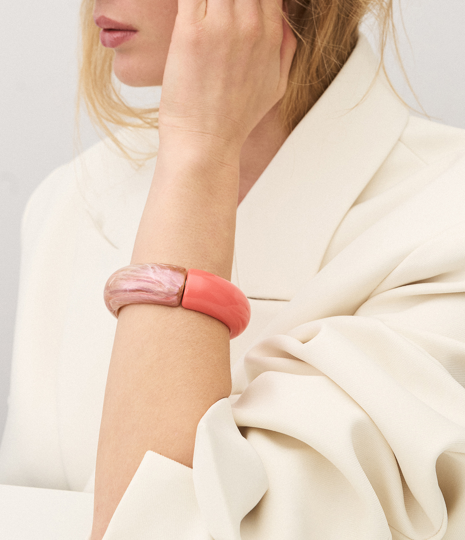 Bracelet 2 Colors New Flamingo Peach Marble