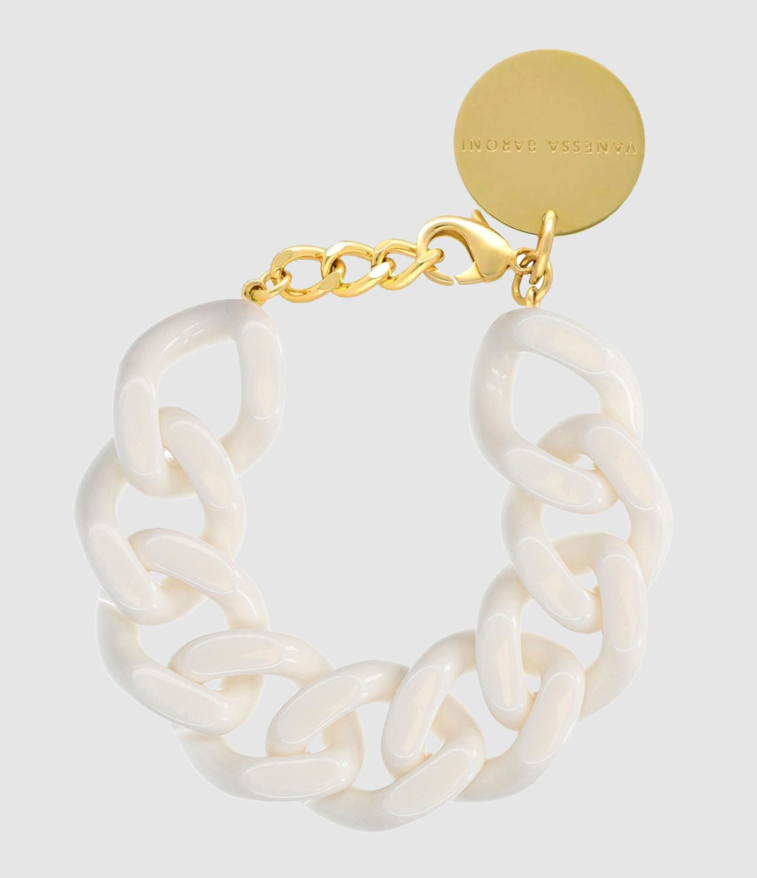 Bracelet Flat Chain Offwhite
