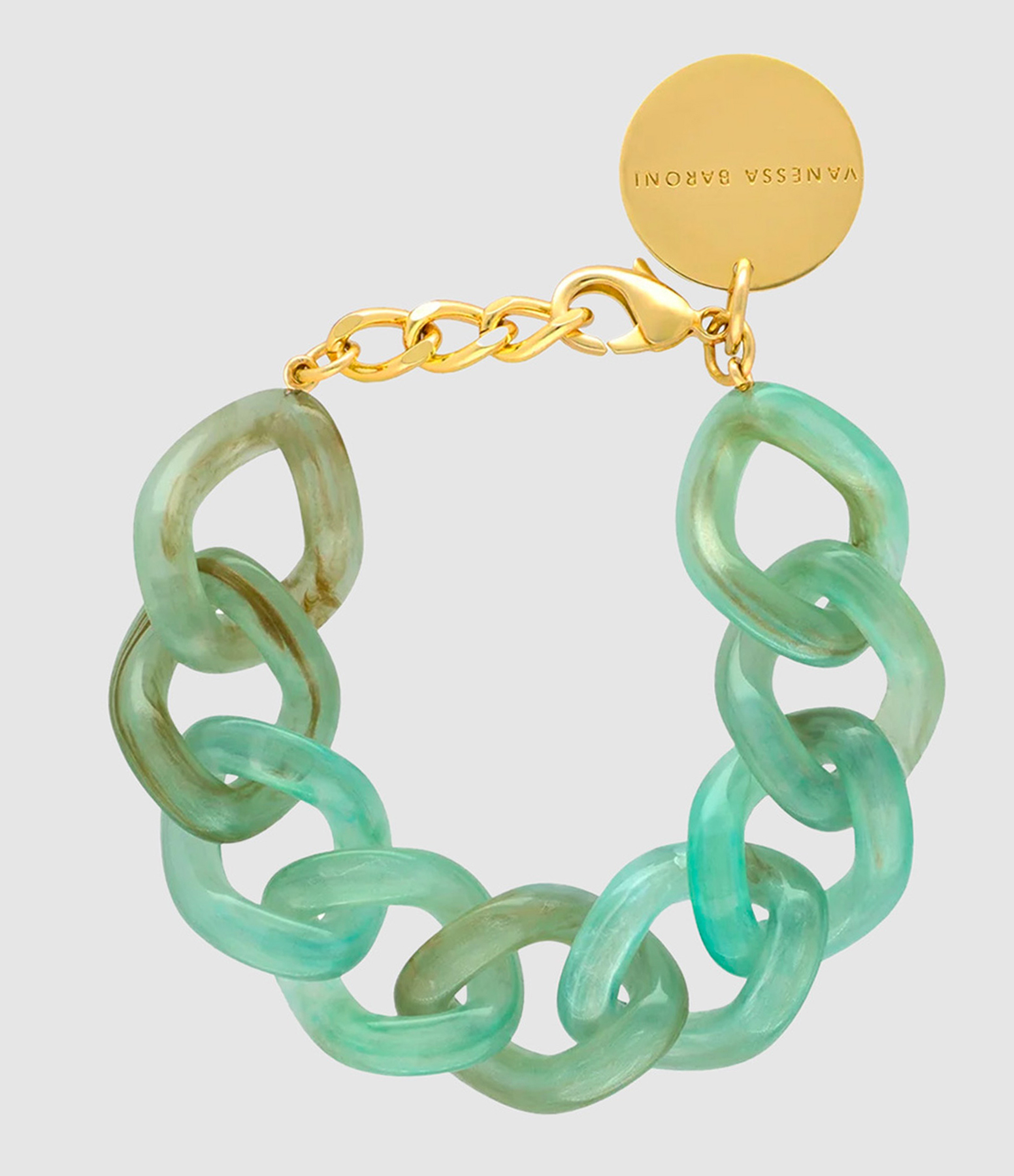 Bracelet Flat Chain Jade