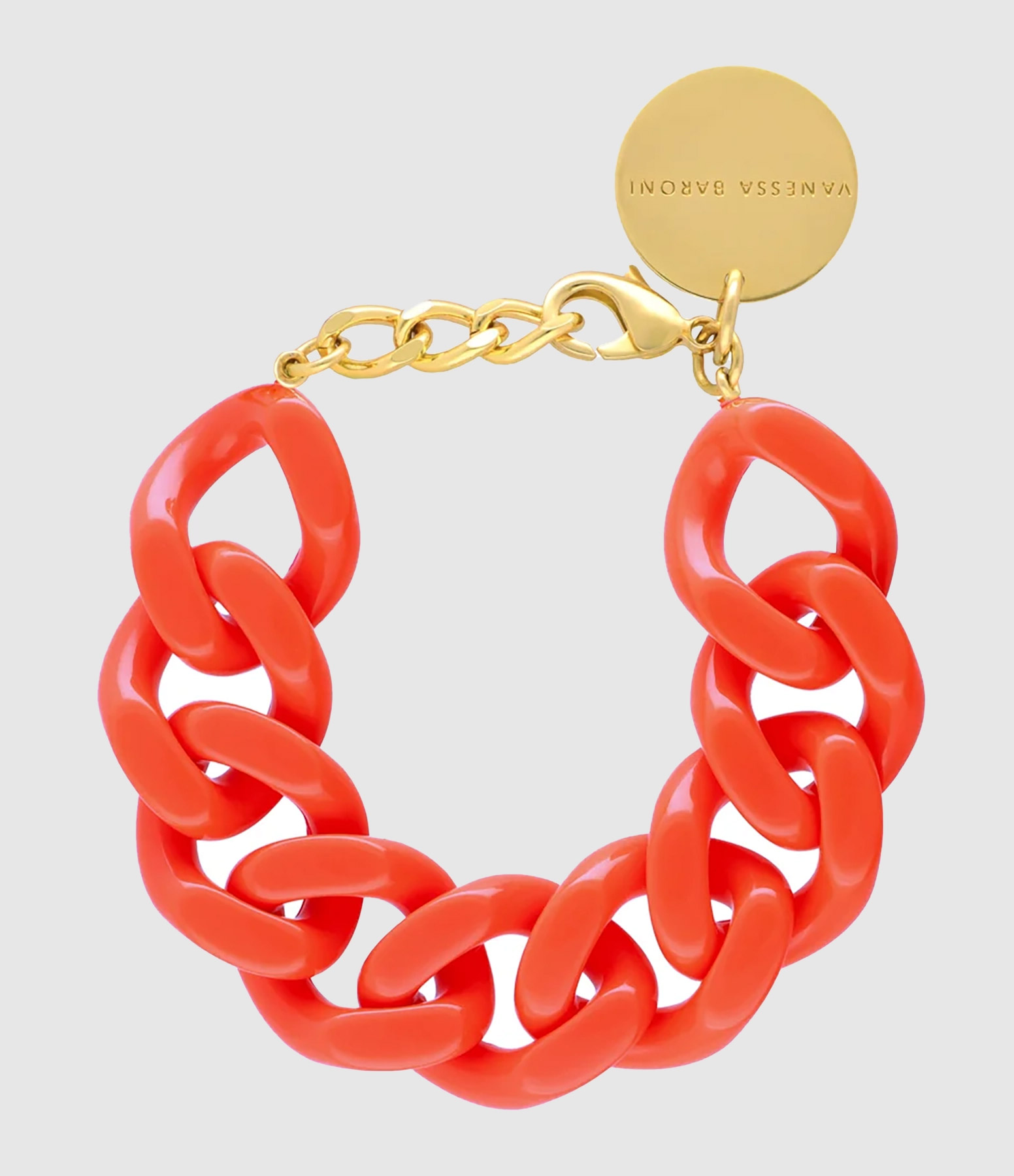 Bracelet Flat Chain Orange