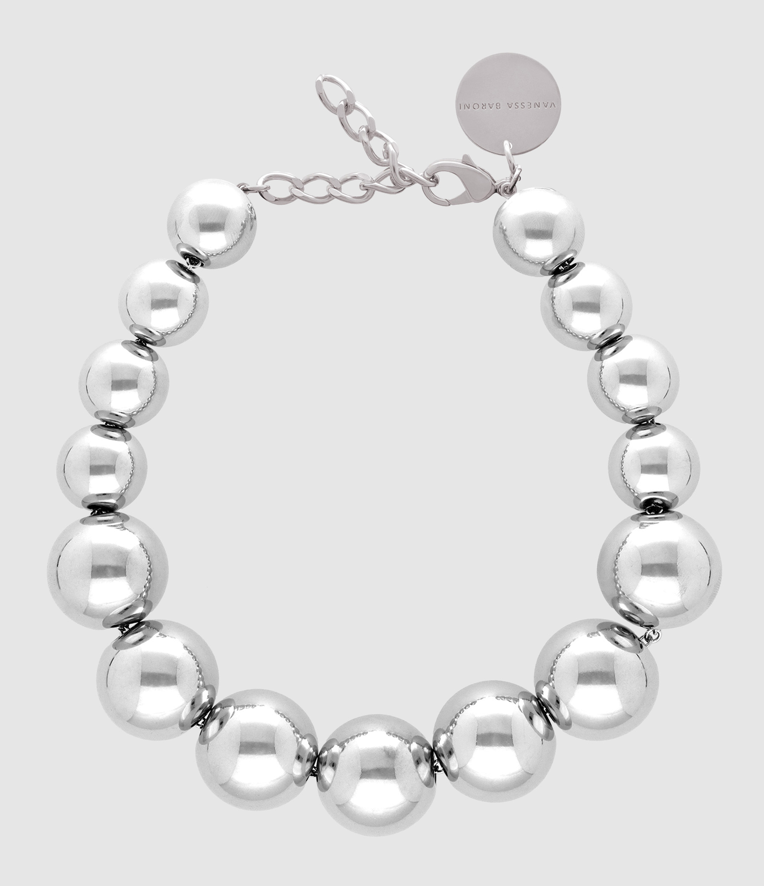Collier Beads Silver