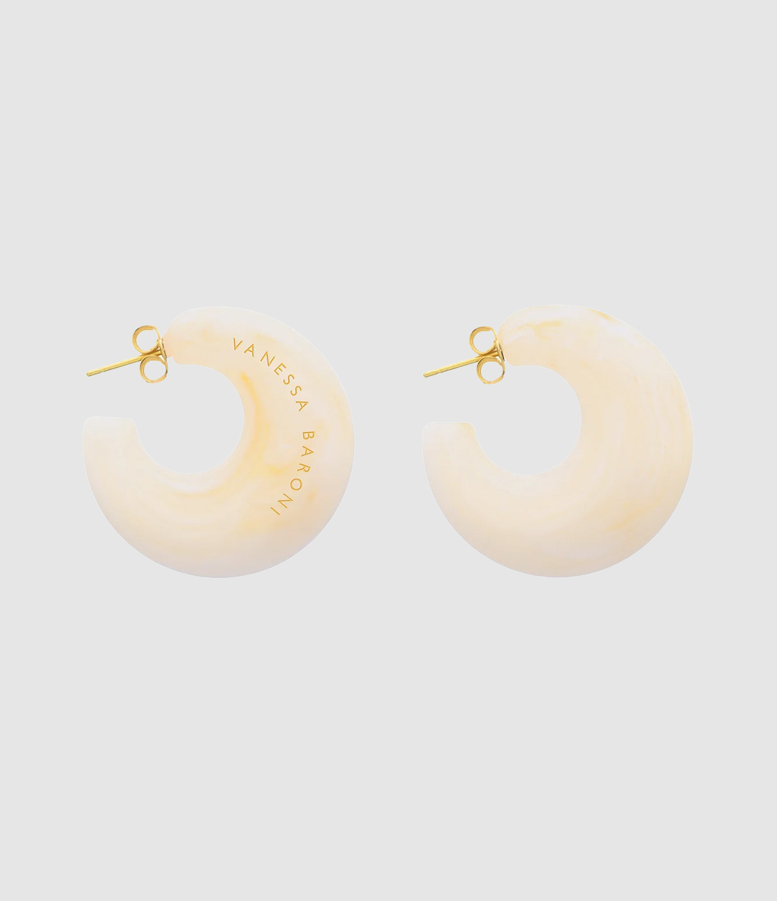 Boucles d'oreilles Moon Pearl Marble