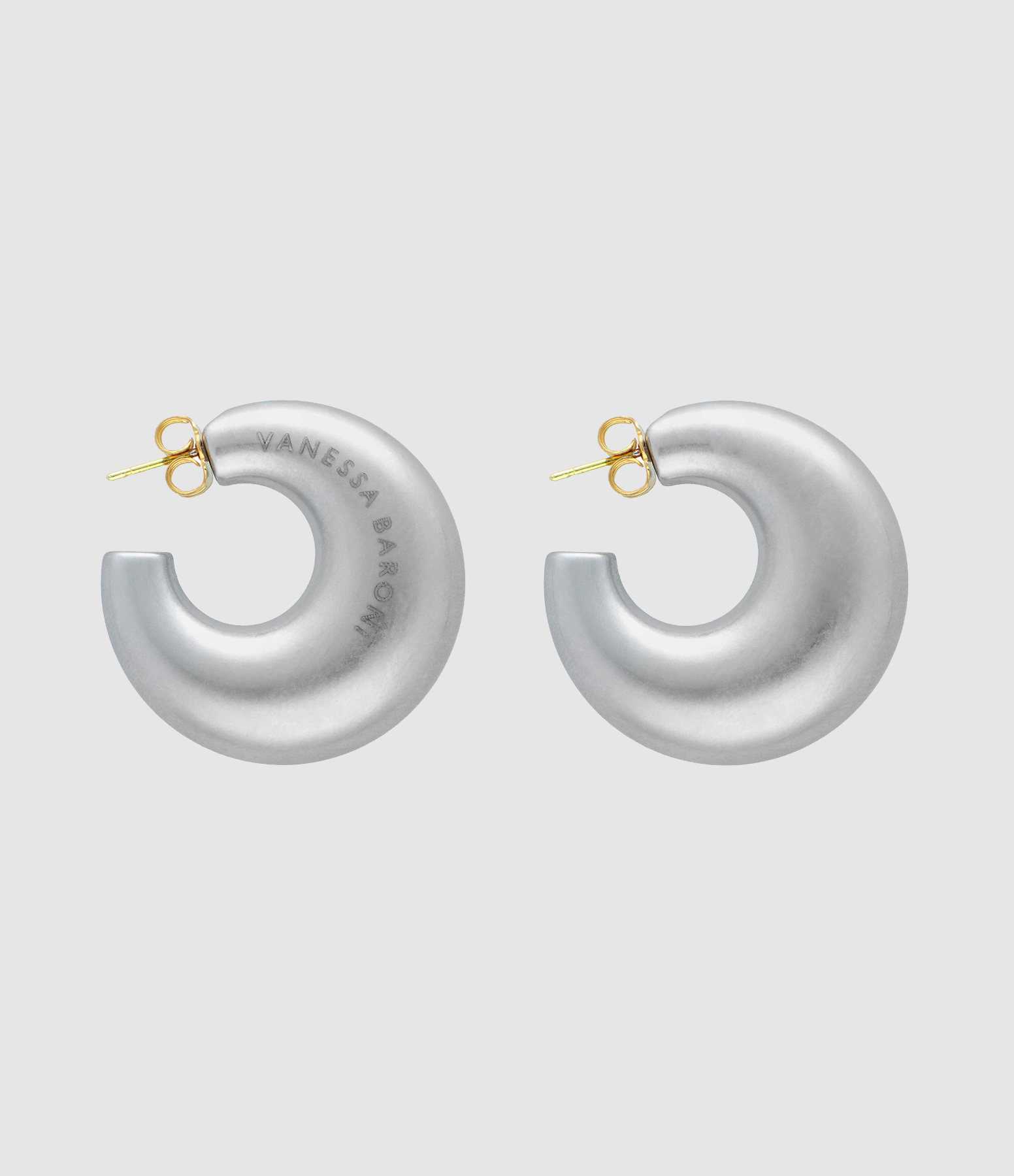 Boucles d'oreilles Moon Silver Vintage