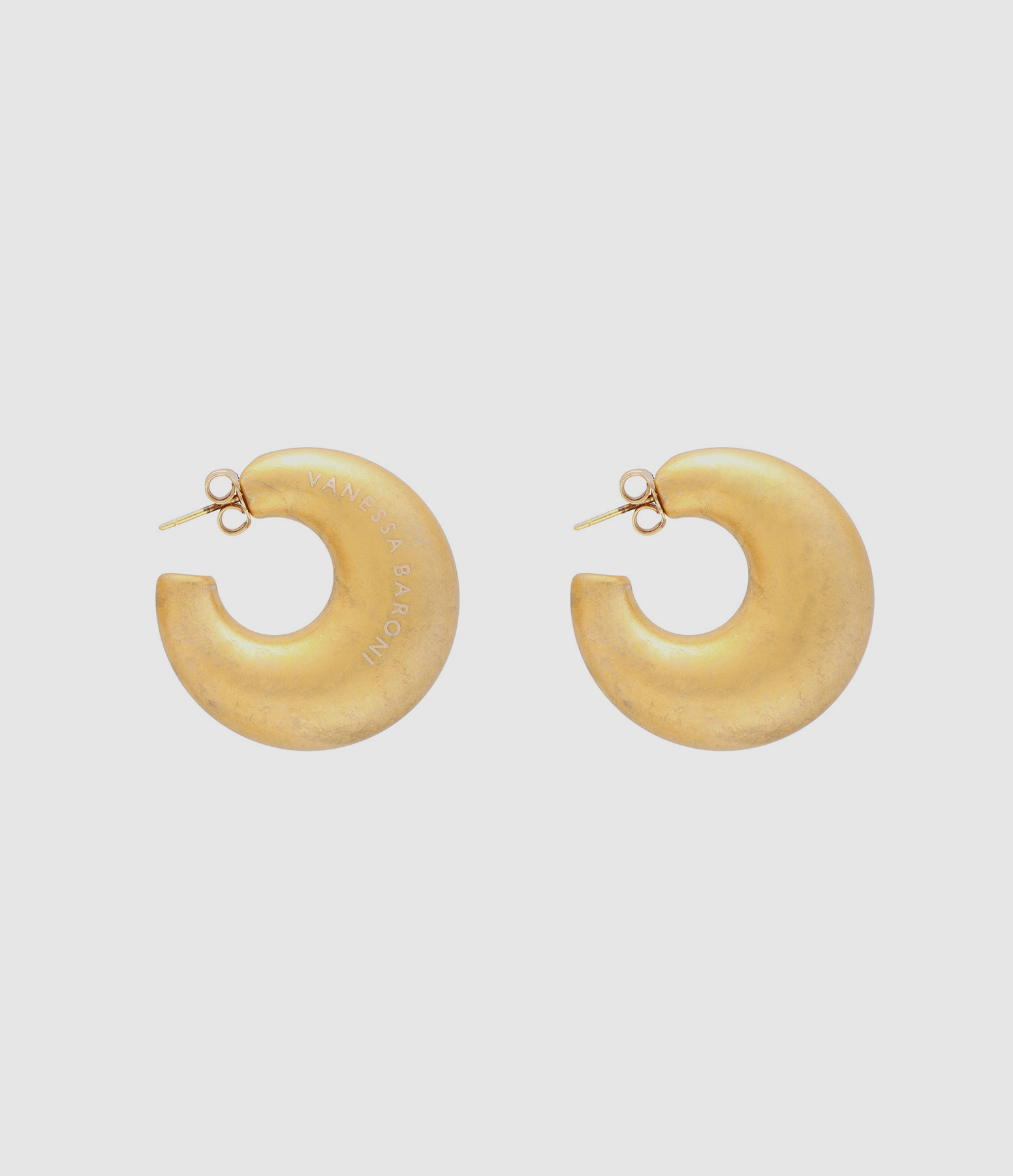 Boucles d'oreilles Moon Doré Vintage