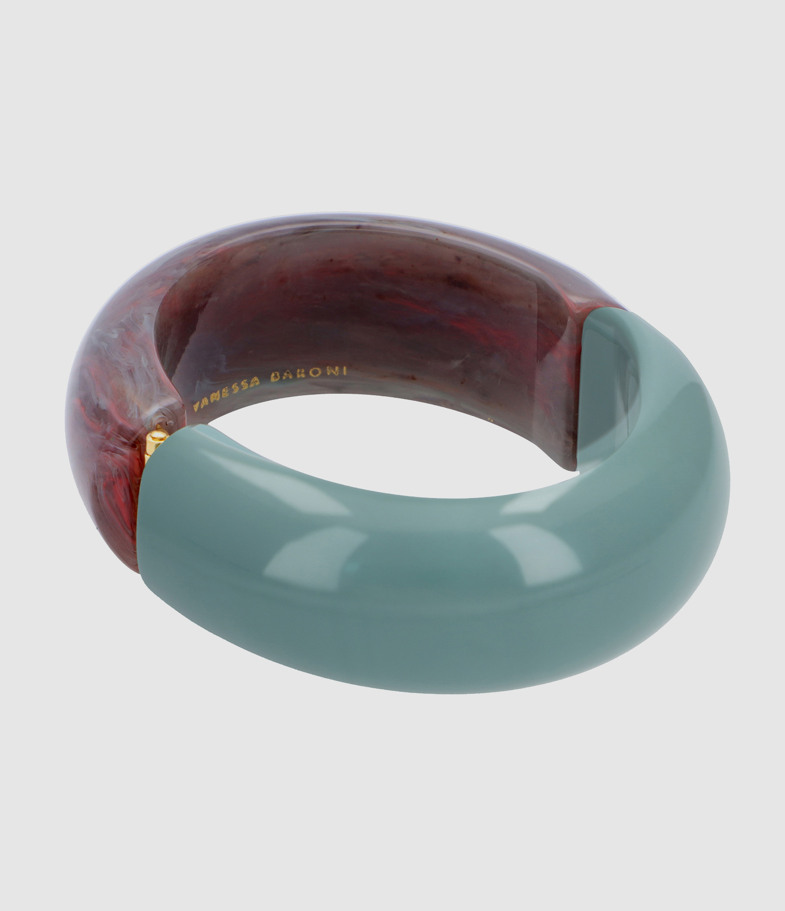 Bracelet 2 Color Ikat Marble Winter Mint