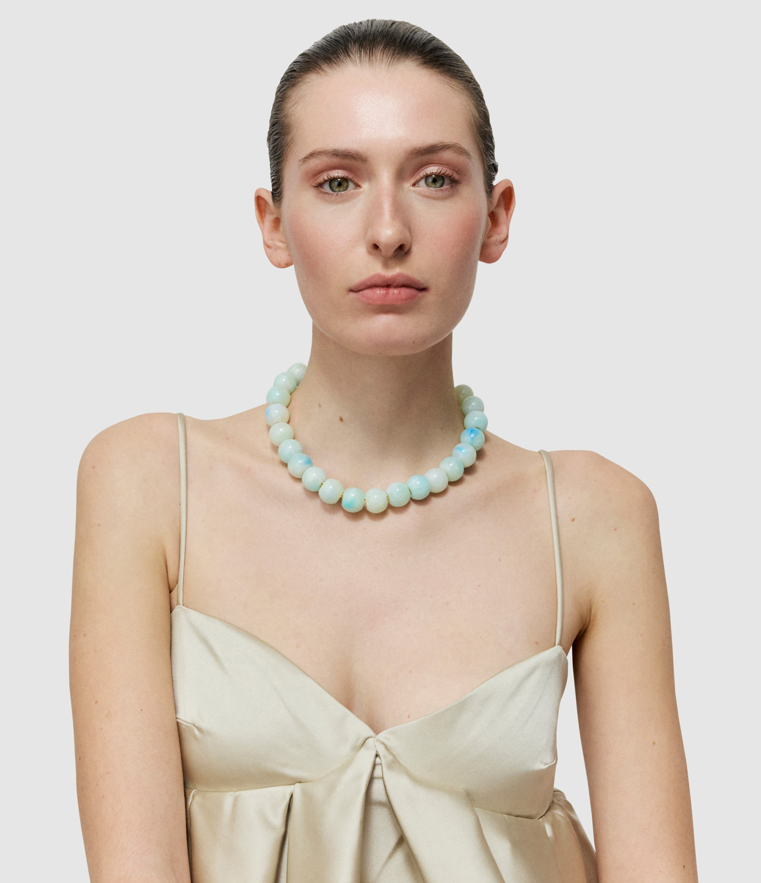 Collier Small Beads Cloud Marble