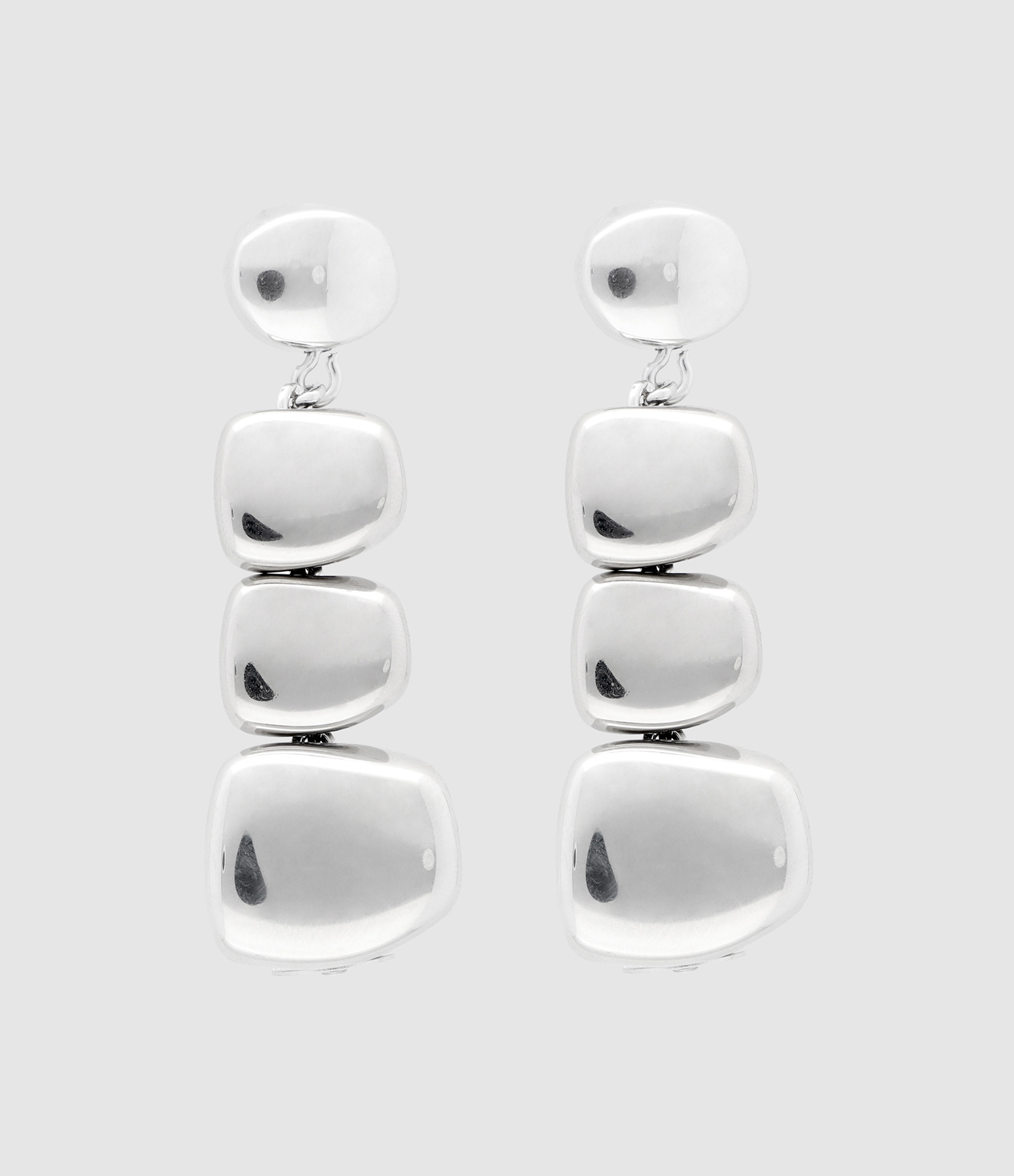 Boucles d'oreilles Organic Shaped Silver