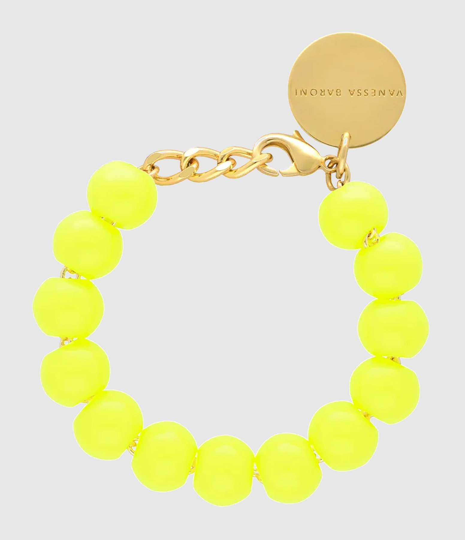 Bracelet Mini Beads Neon Yellow
