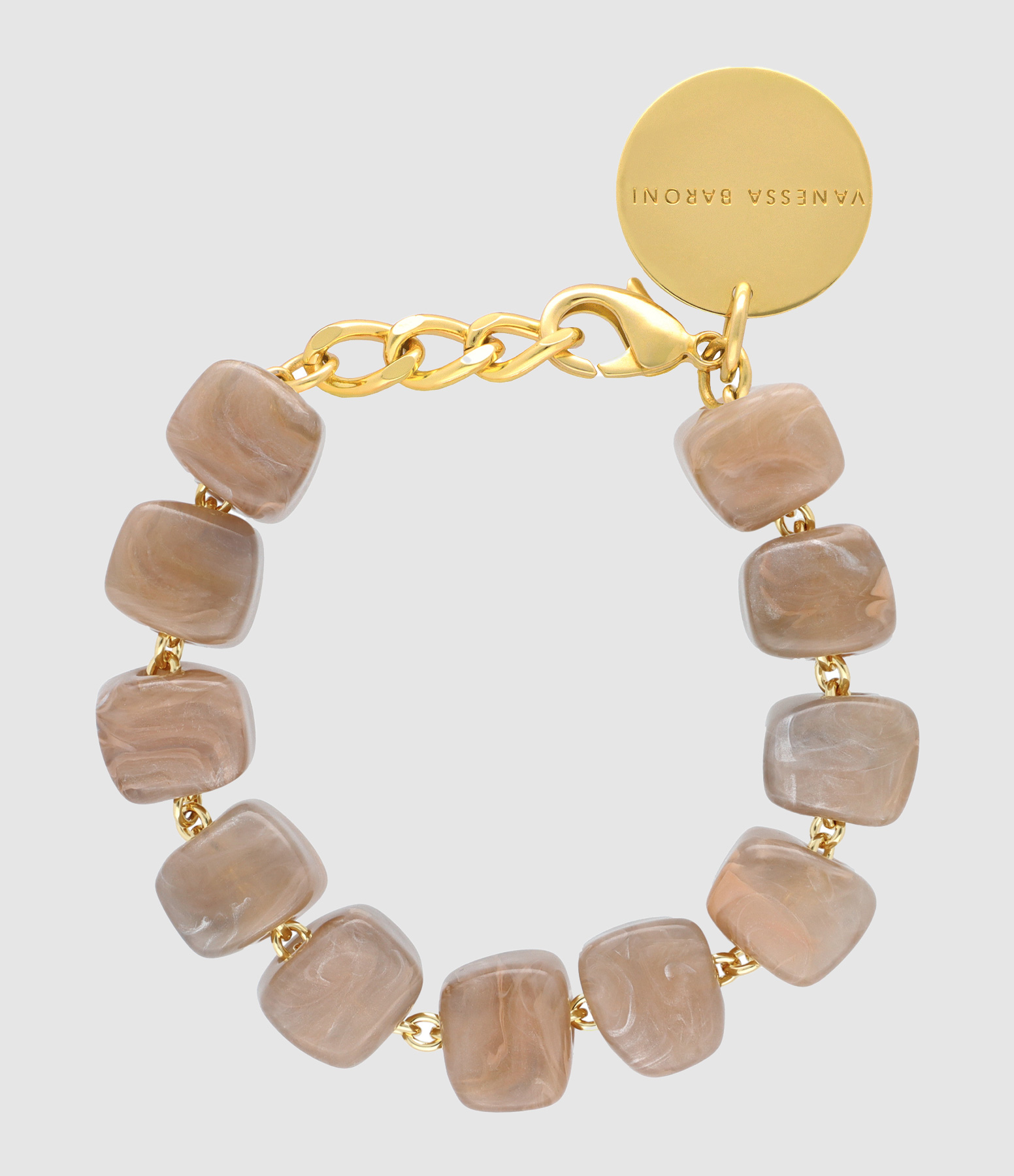 Bracelet Mini Organic Shaped Biancone Marble