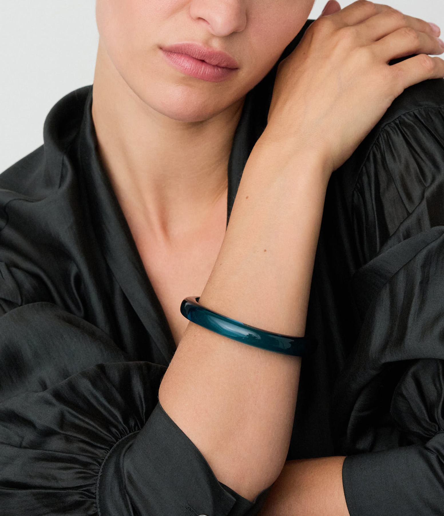 Jonc Soft Edge Teal Marble