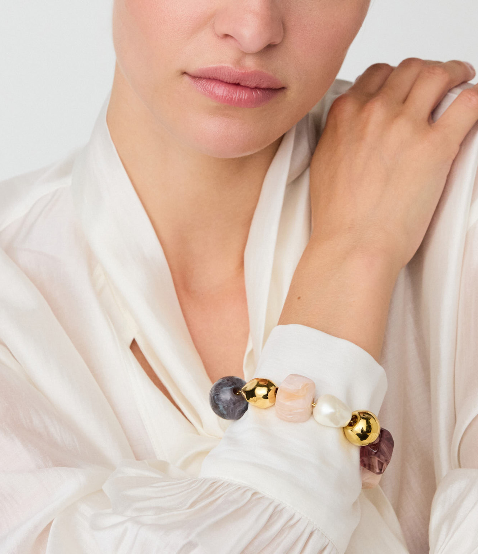 Bracelet Ibiza Ivory Rose Marble