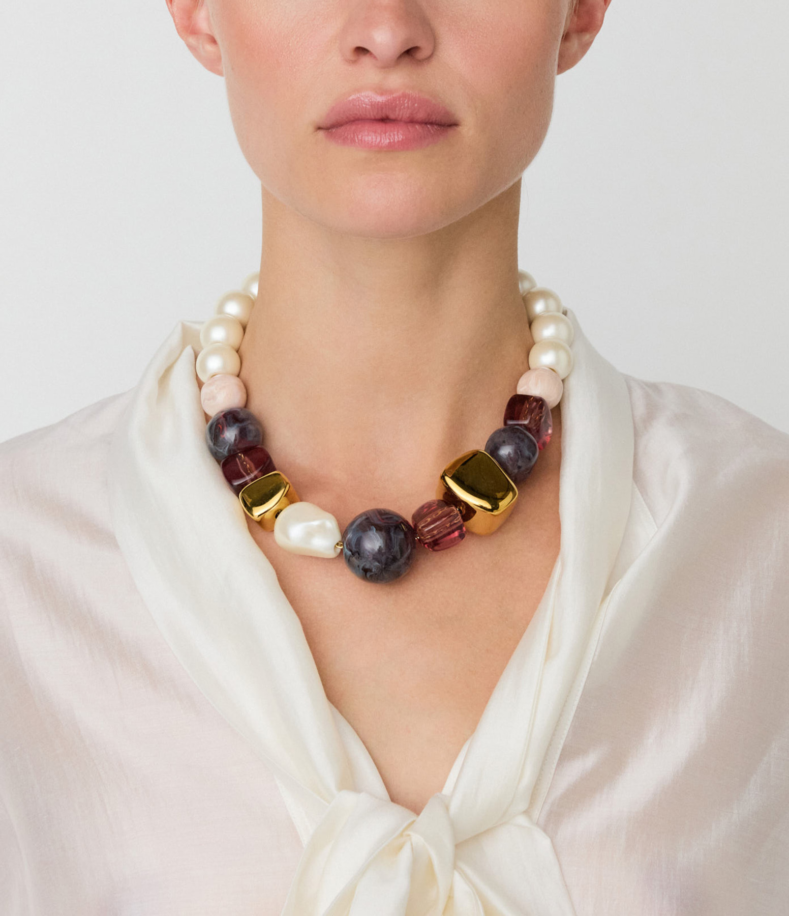 Collier Portofino Ivory Rose Marble