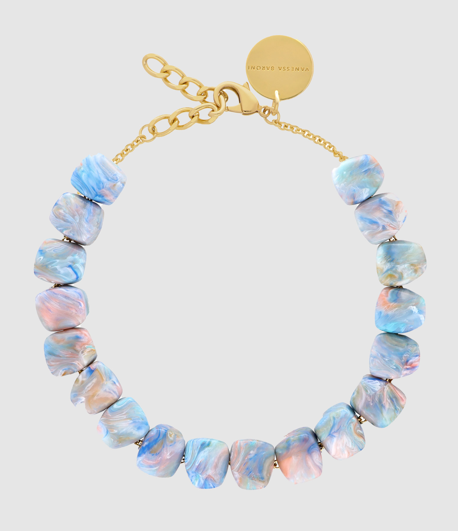 Collier Small Organic Shaped Sea Wave