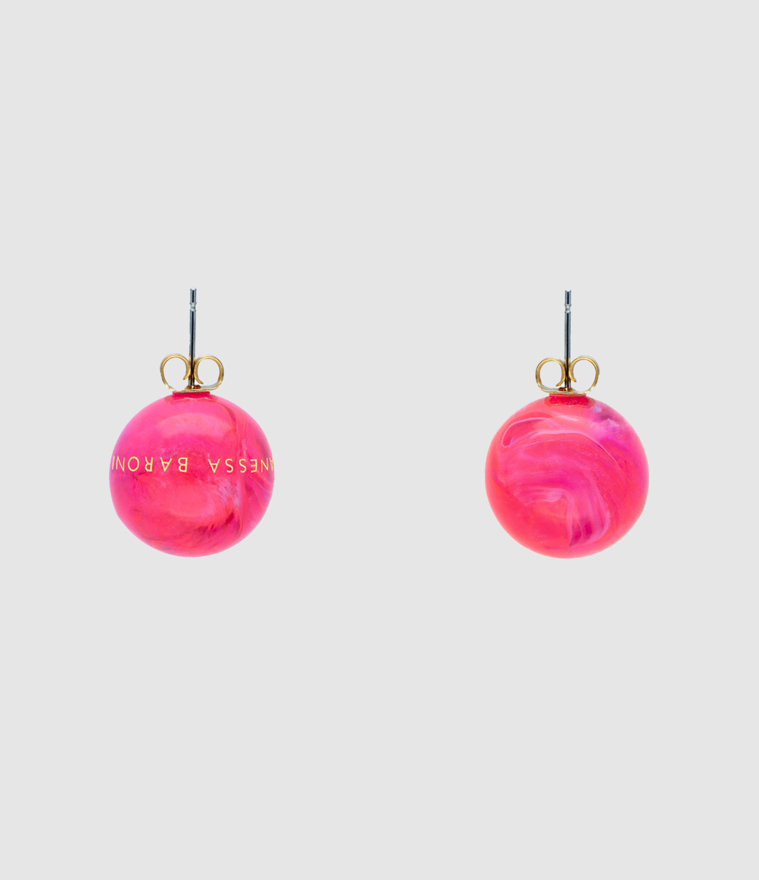 April Paire De Boucles Dimitri Fuchsia